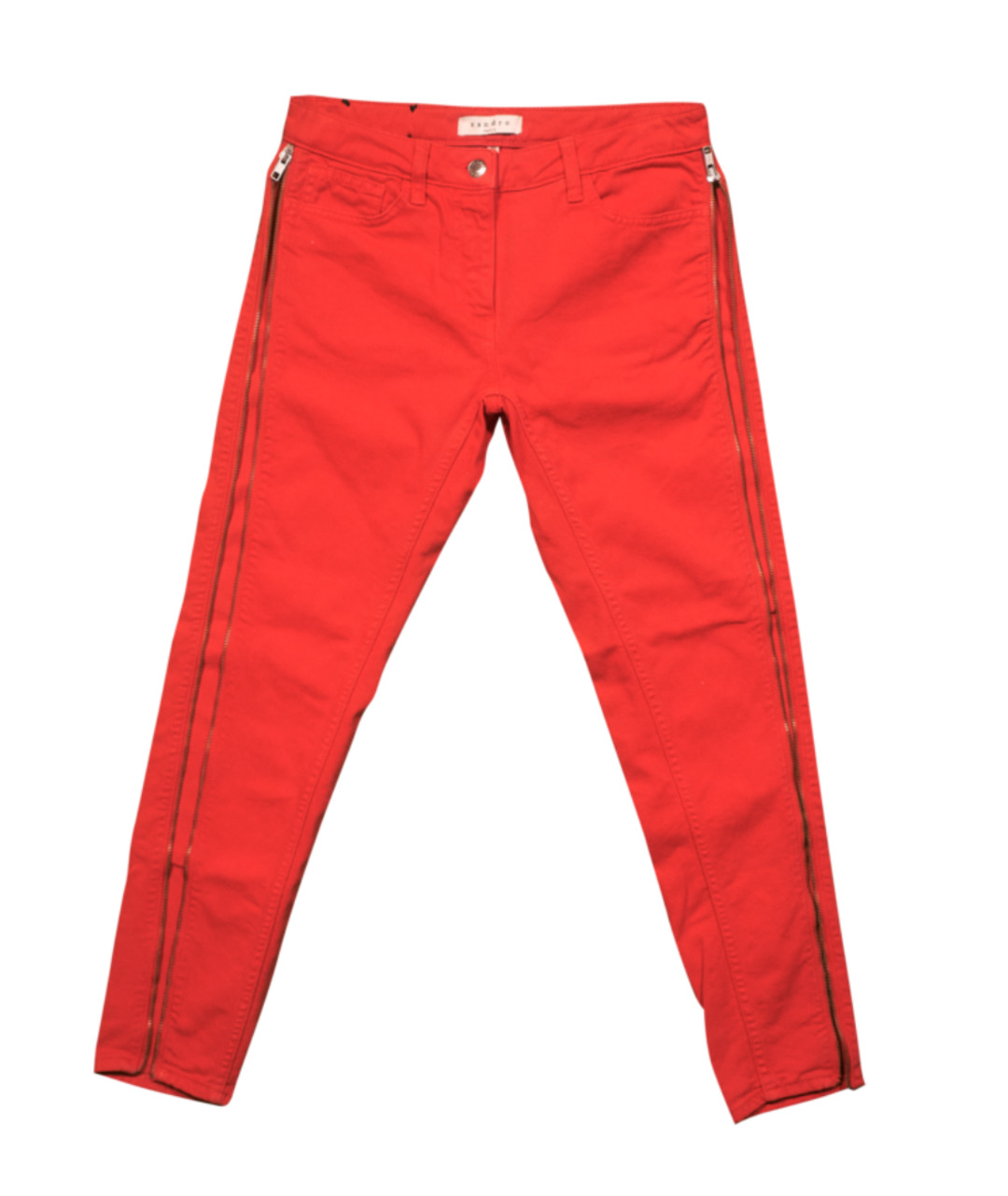 SANDRO Красные джинсы слим, фото 3