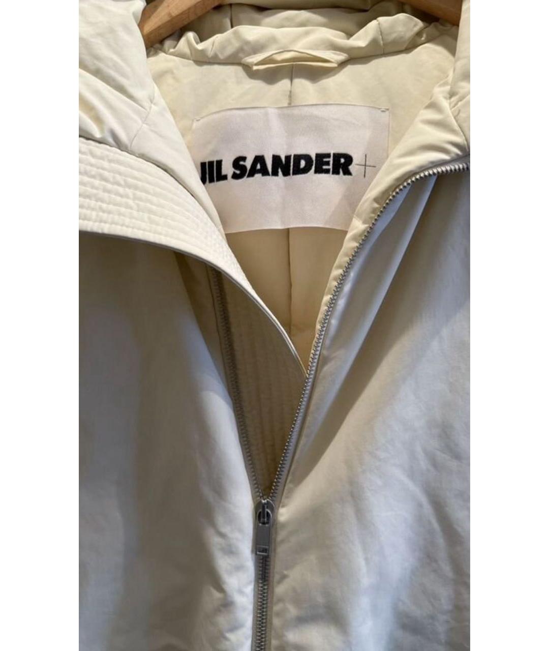 JIL SANDER Белый хлопковый жилет, фото 3