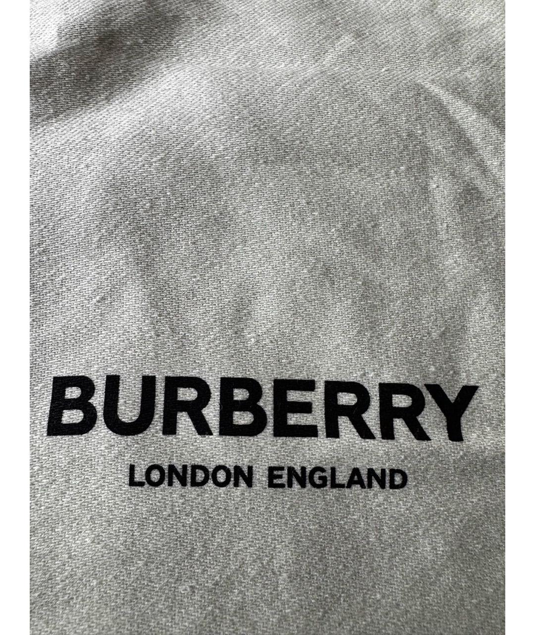 BURBERRY Черный кожаный кошелек, фото 7