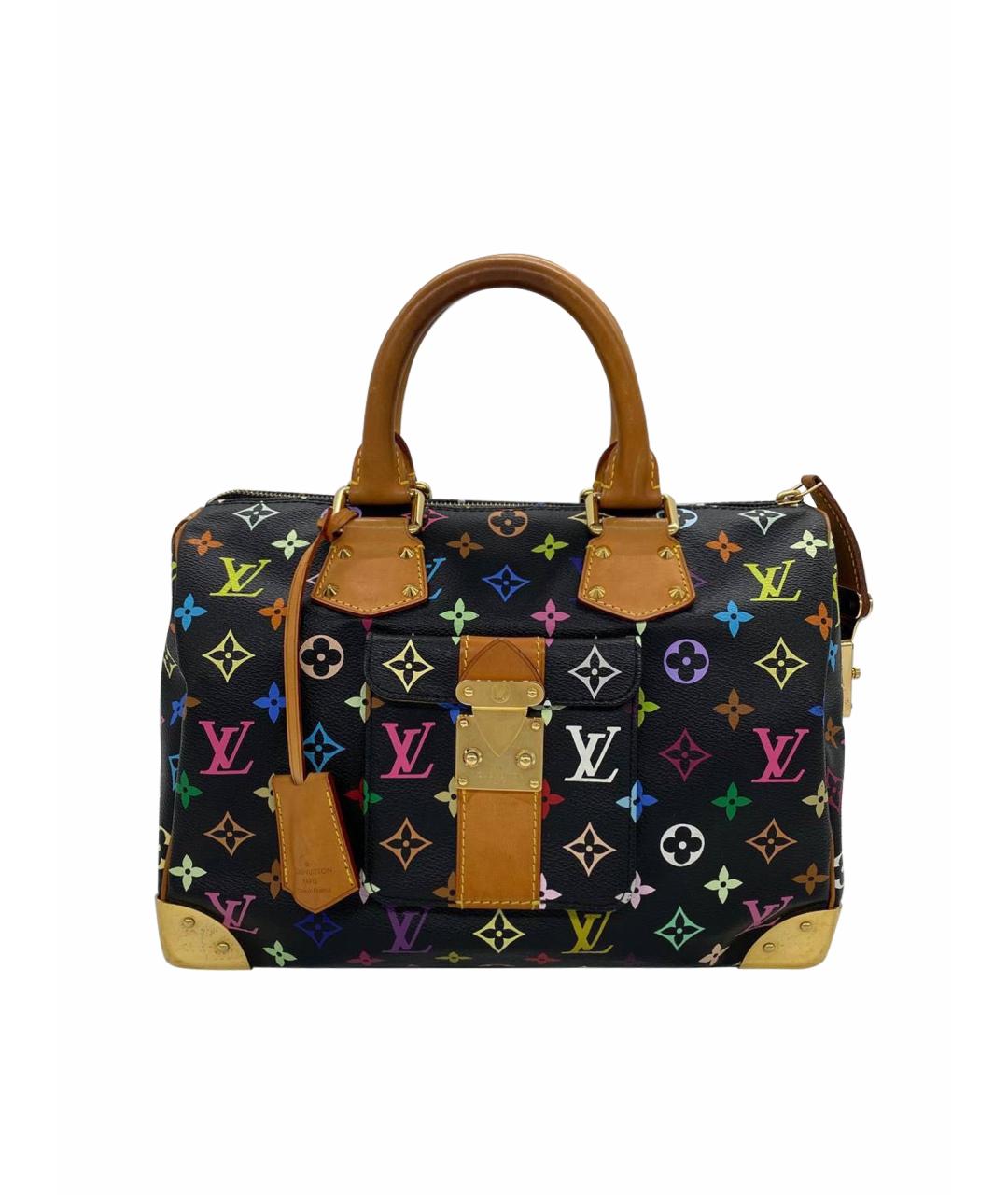 LOUIS VUITTON Черная сумка с короткими ручками, фото 1