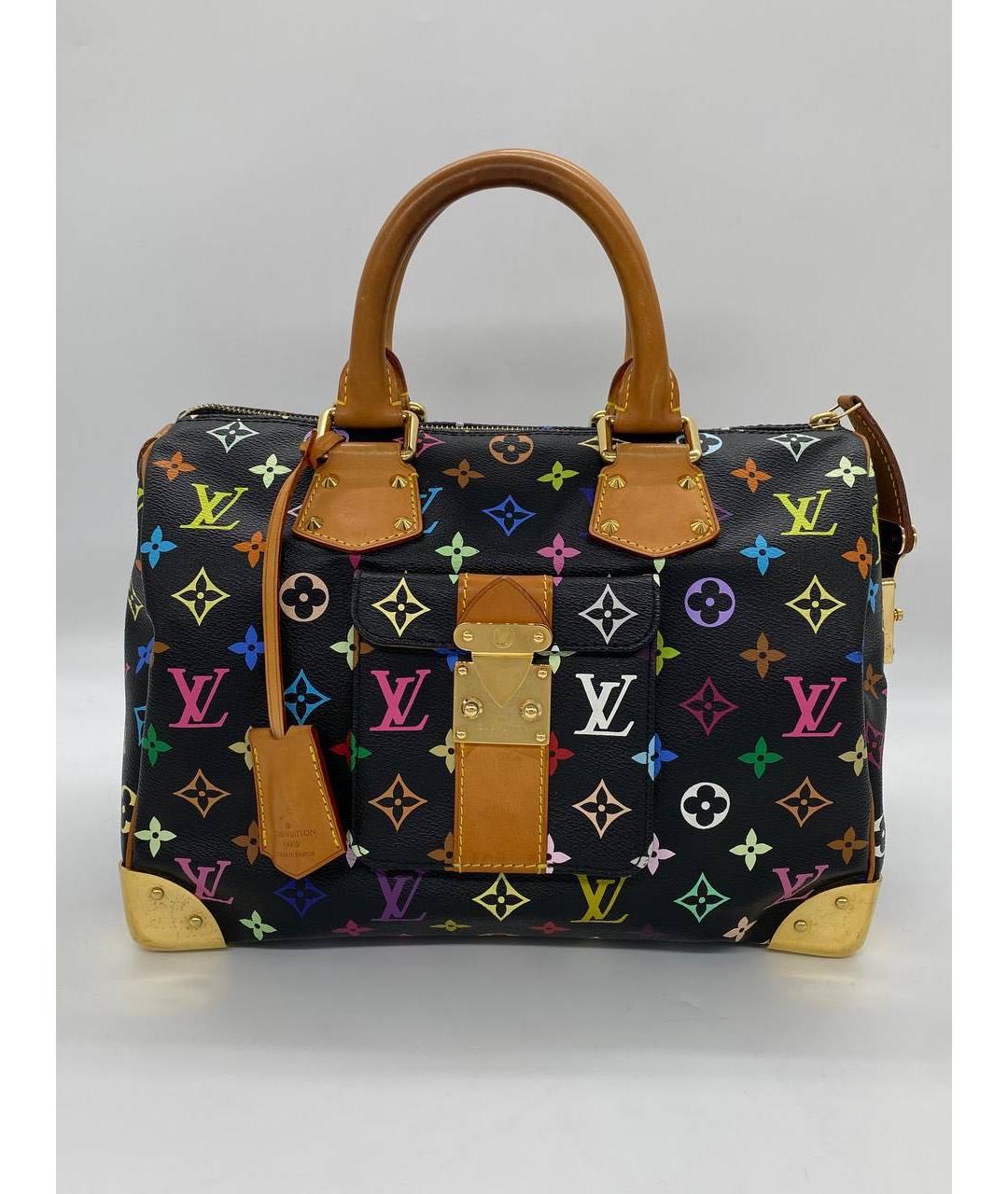 LOUIS VUITTON Черная сумка с короткими ручками, фото 9