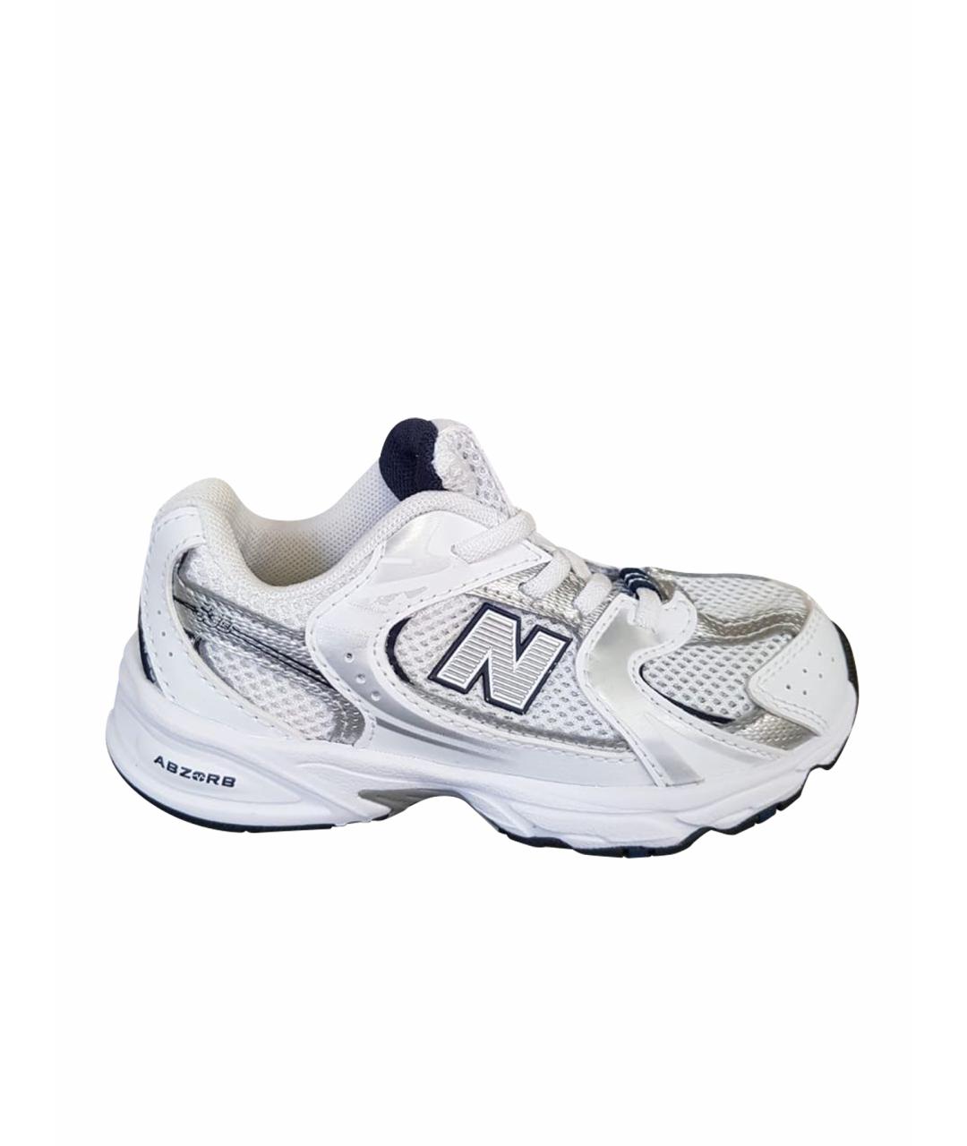 NEW BALANCE Белые текстильные кеды, фото 1