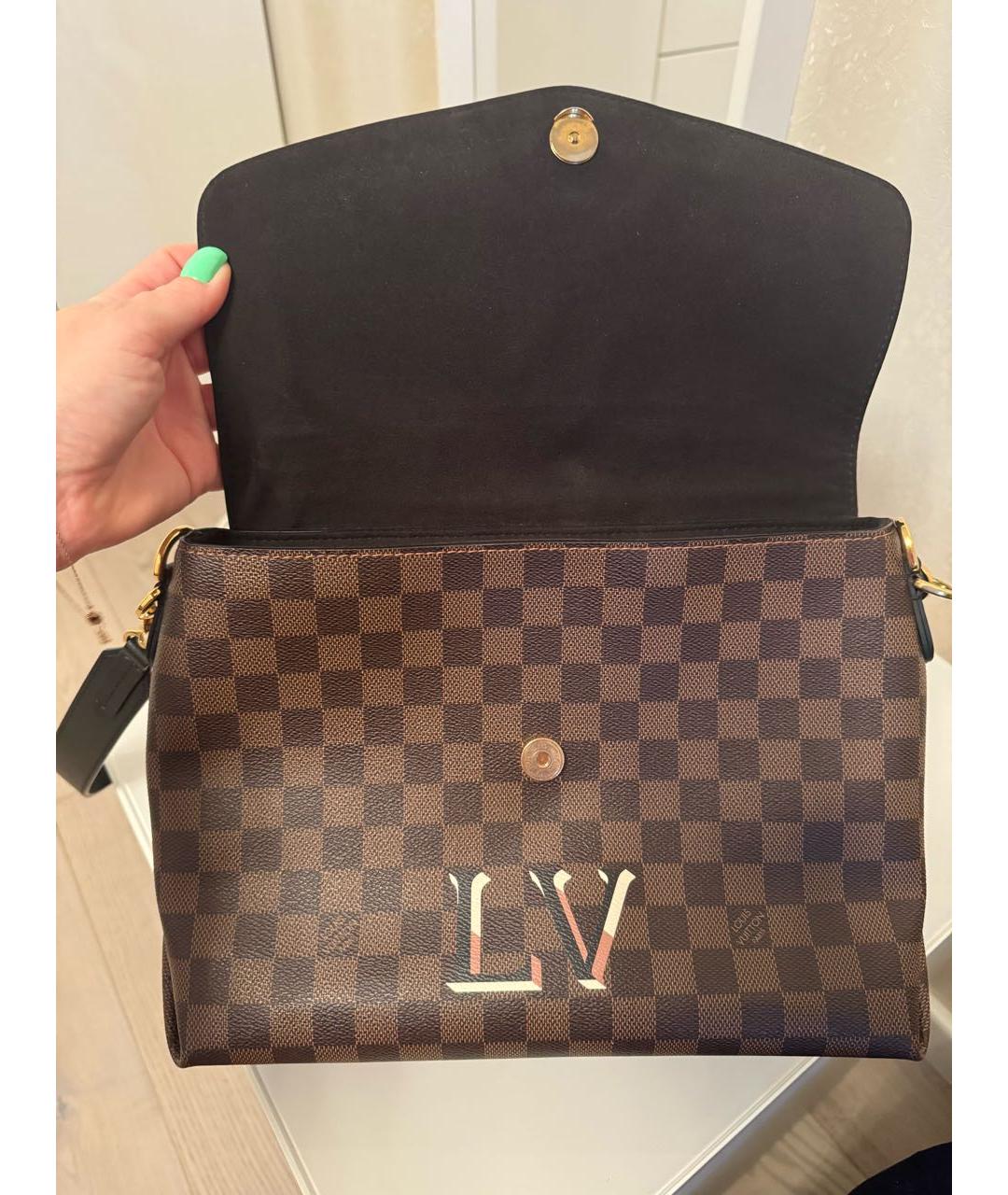 LOUIS VUITTON Коричневая сумка через плечо, фото 4