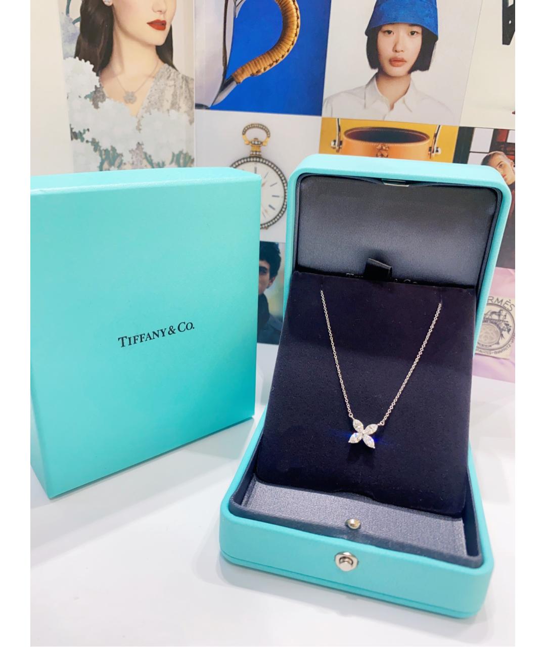 TIFFANY&CO Серебряное платиновое колье, фото 4