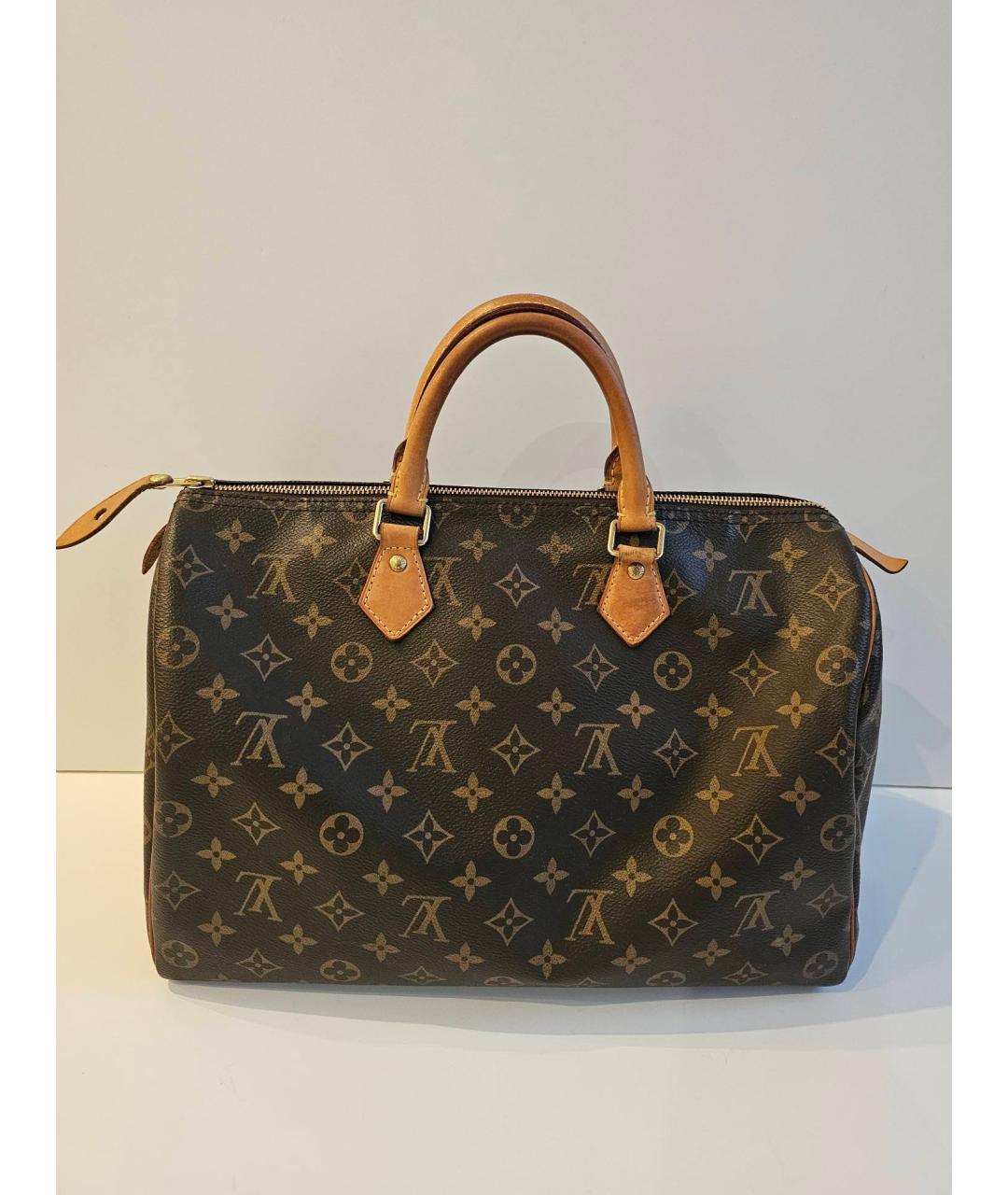 LOUIS VUITTON Коричневая сумка с короткими ручками, фото 10