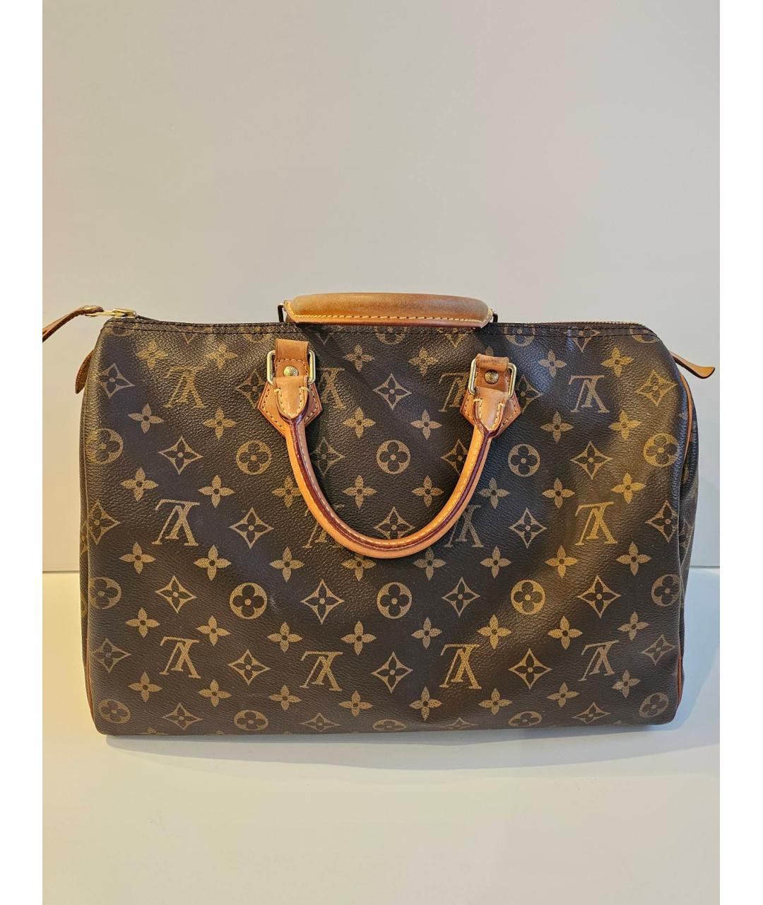 LOUIS VUITTON Коричневая сумка с короткими ручками, фото 3