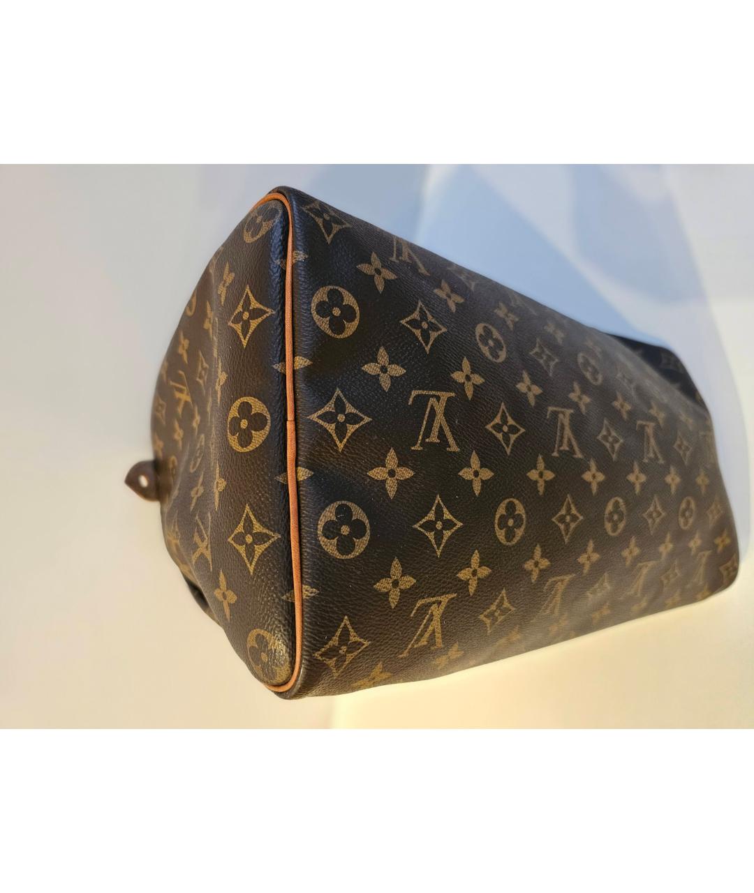 LOUIS VUITTON Коричневая сумка с короткими ручками, фото 6