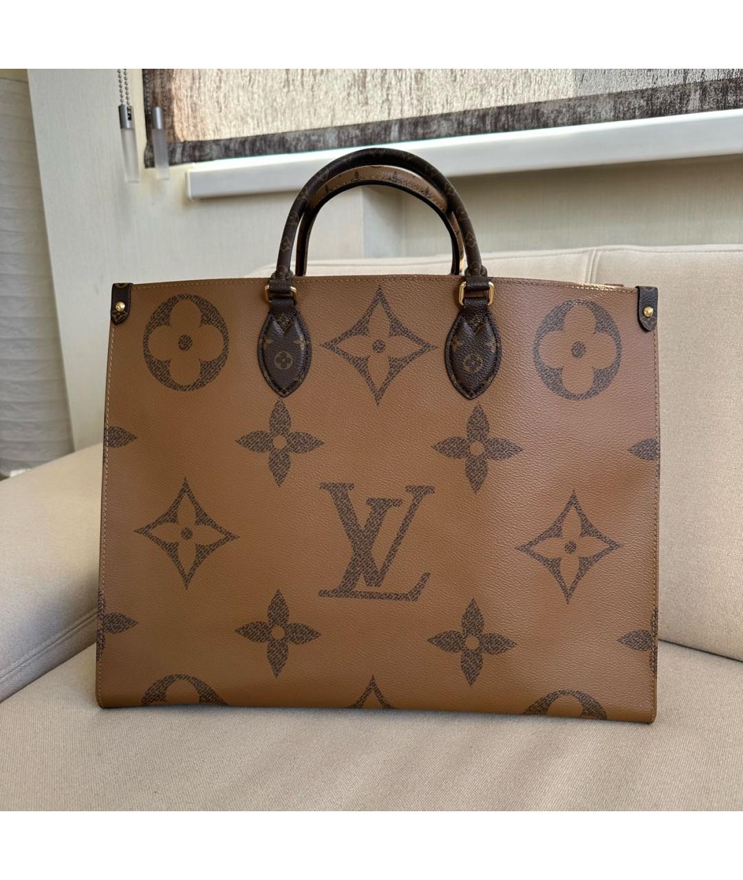 LOUIS VUITTON Коричневая сумка тоут, фото 2