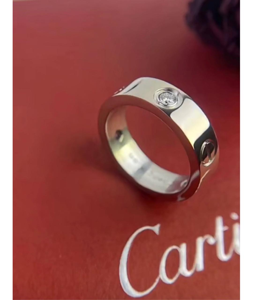 CARTIER Серебряное кольцо из белого золота, фото 3