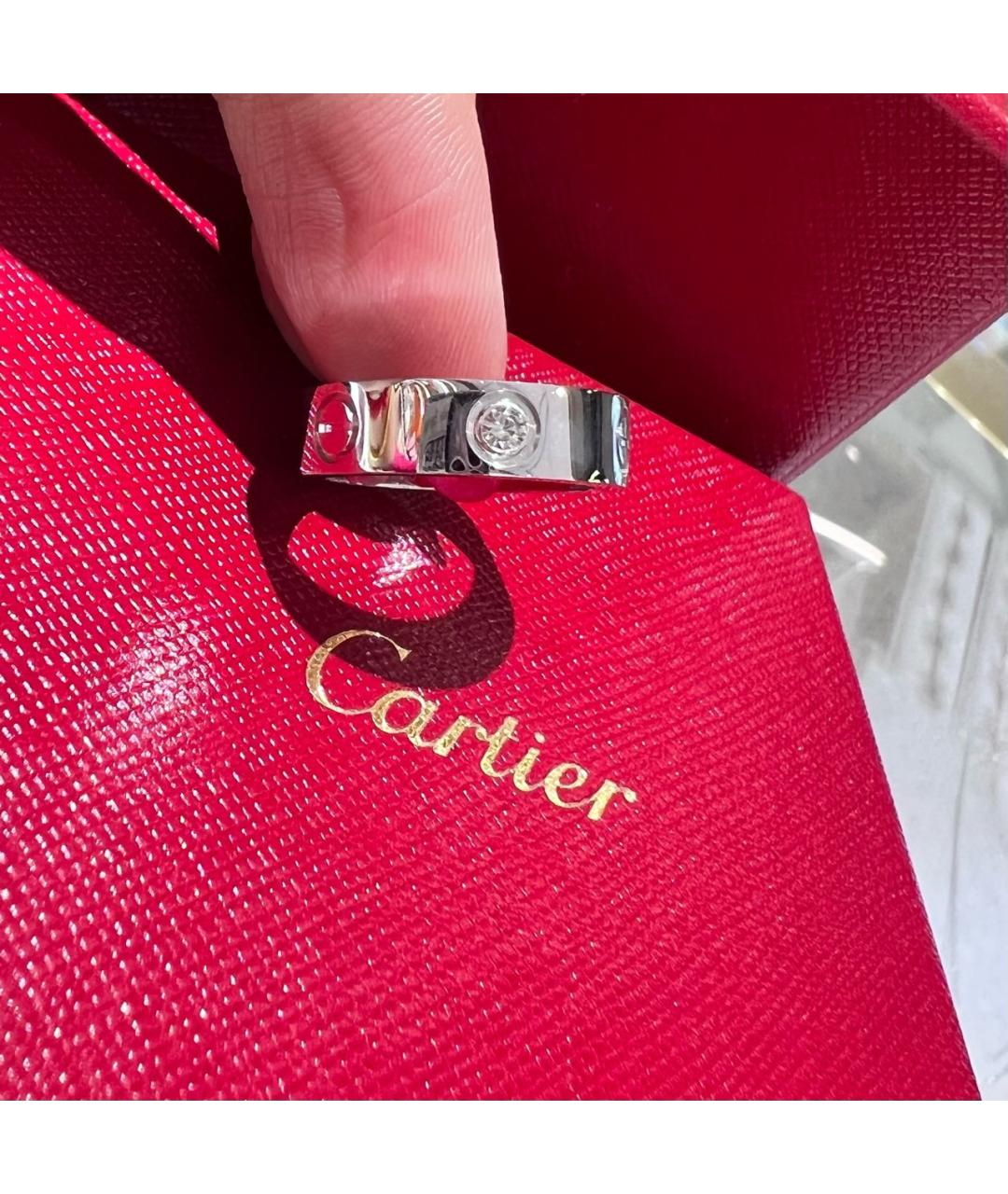 CARTIER Серебряное кольцо из белого золота, фото 2