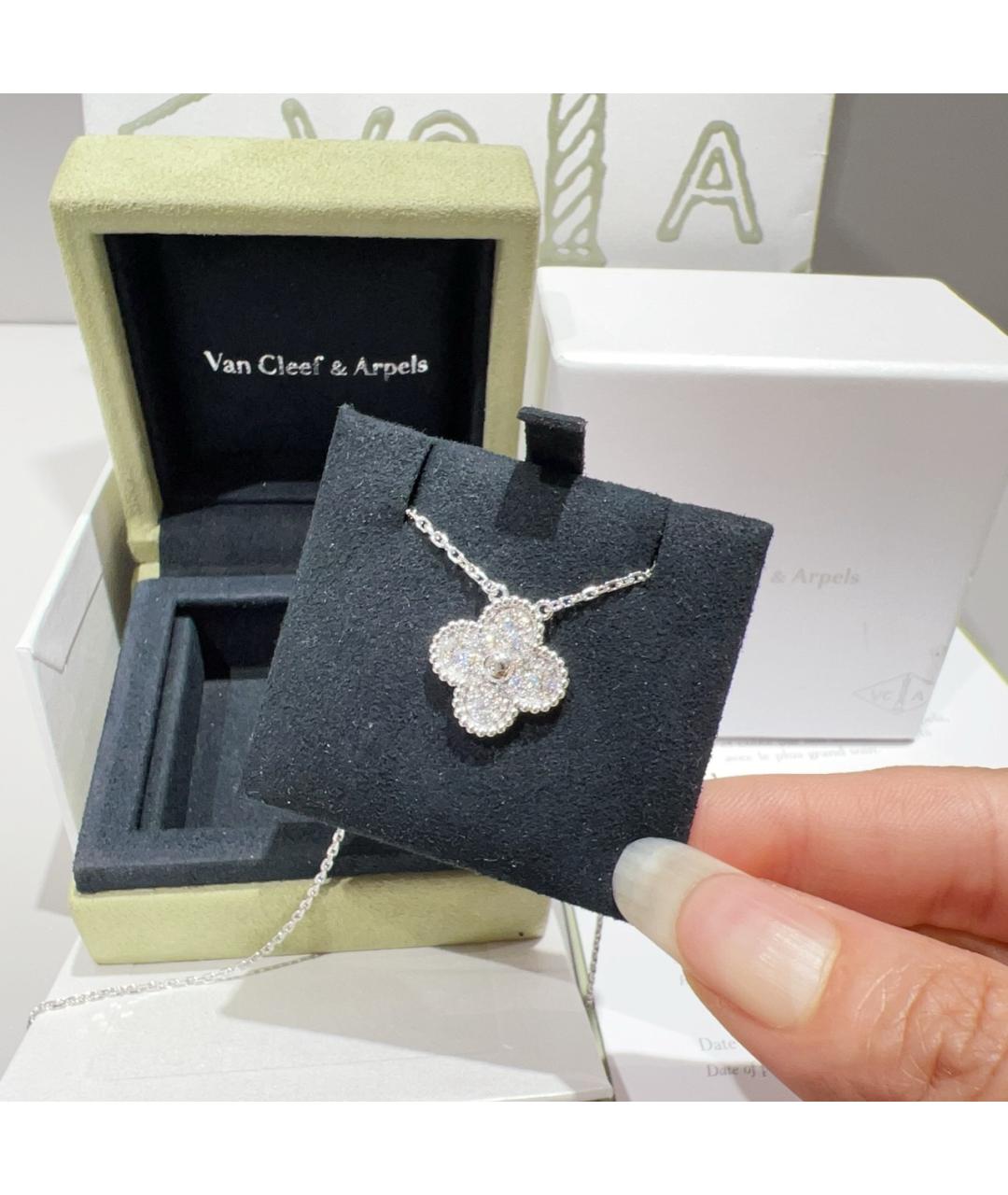 VAN CLEEF & ARPELS Серебряное колье из белого золота, фото 6