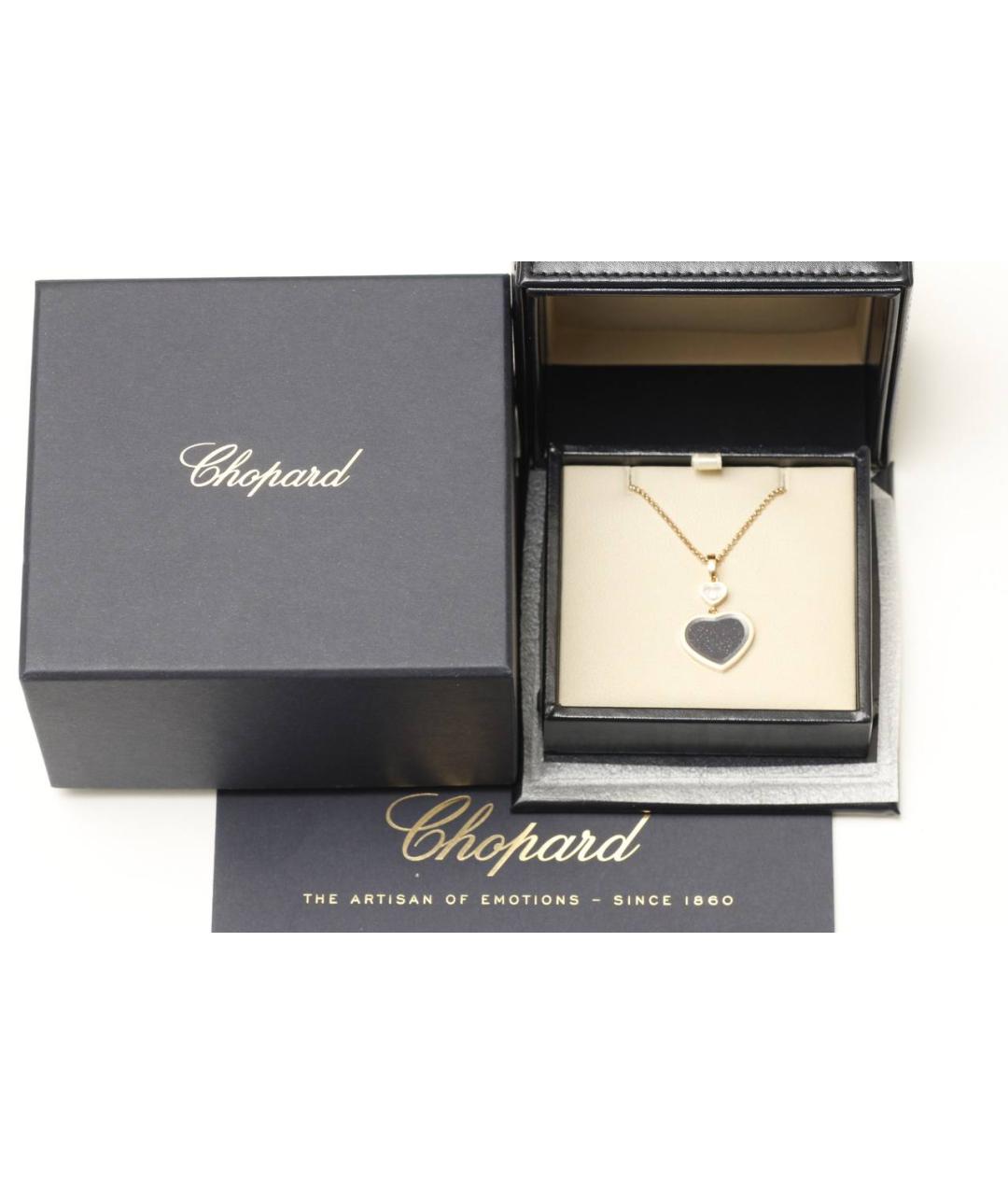 CHOPARD Черная подвеска из розового золота, фото 3