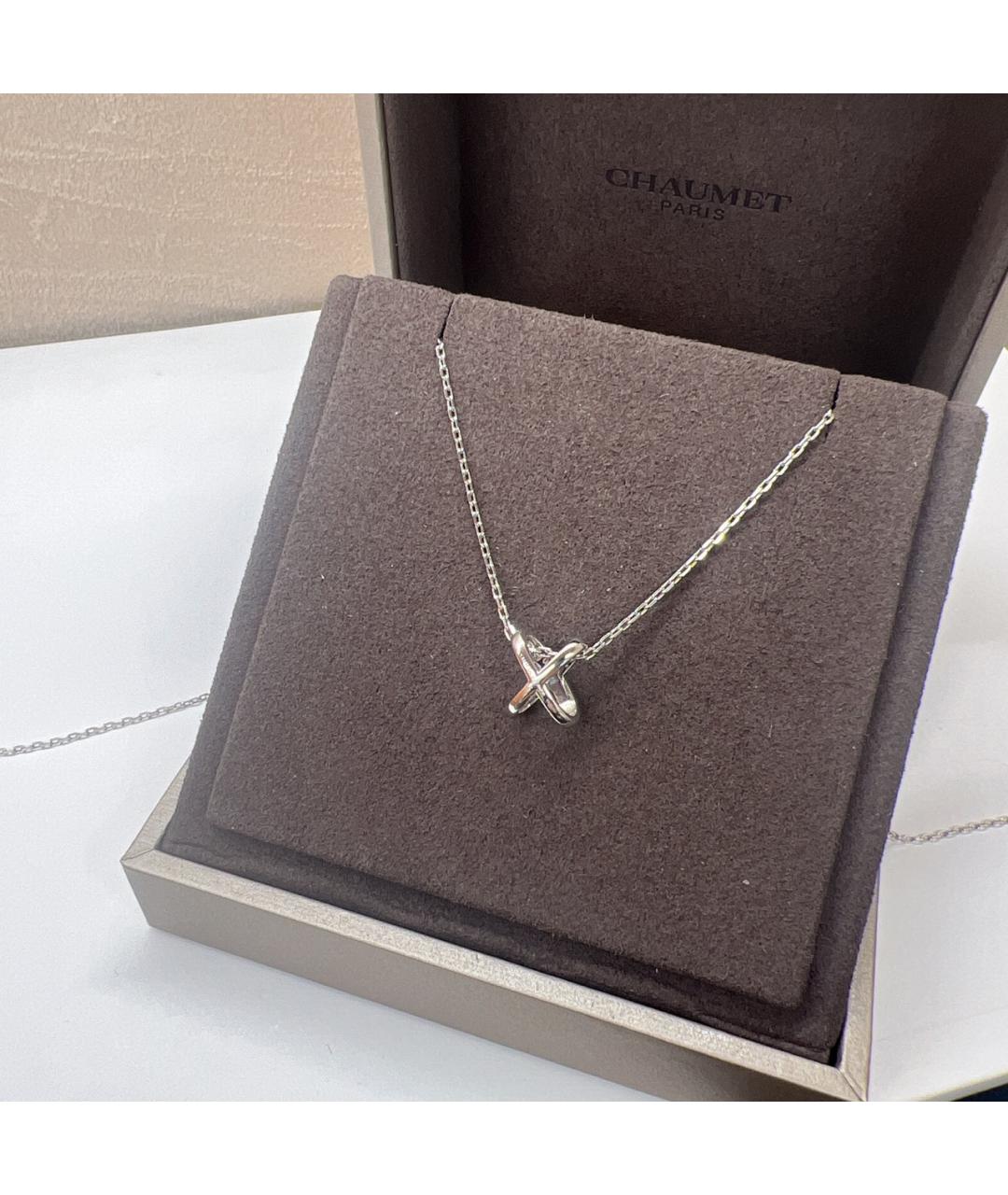 CHAUMET Серебряное колье из белого золота, фото 5