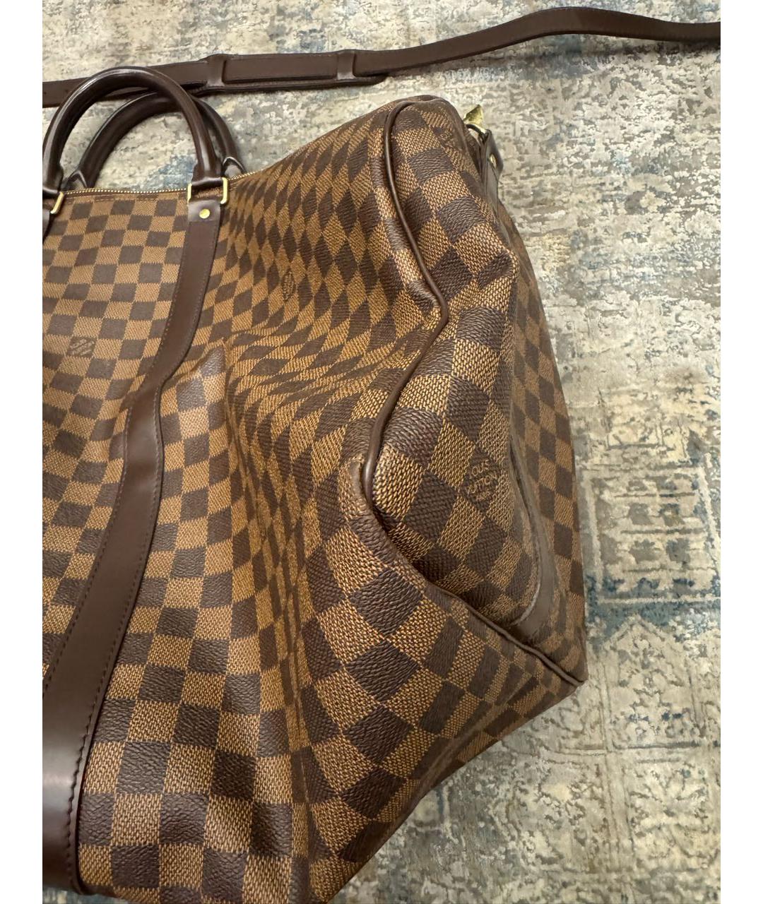 LOUIS VUITTON Коричневая дорожная/спортивная сумка, фото 2