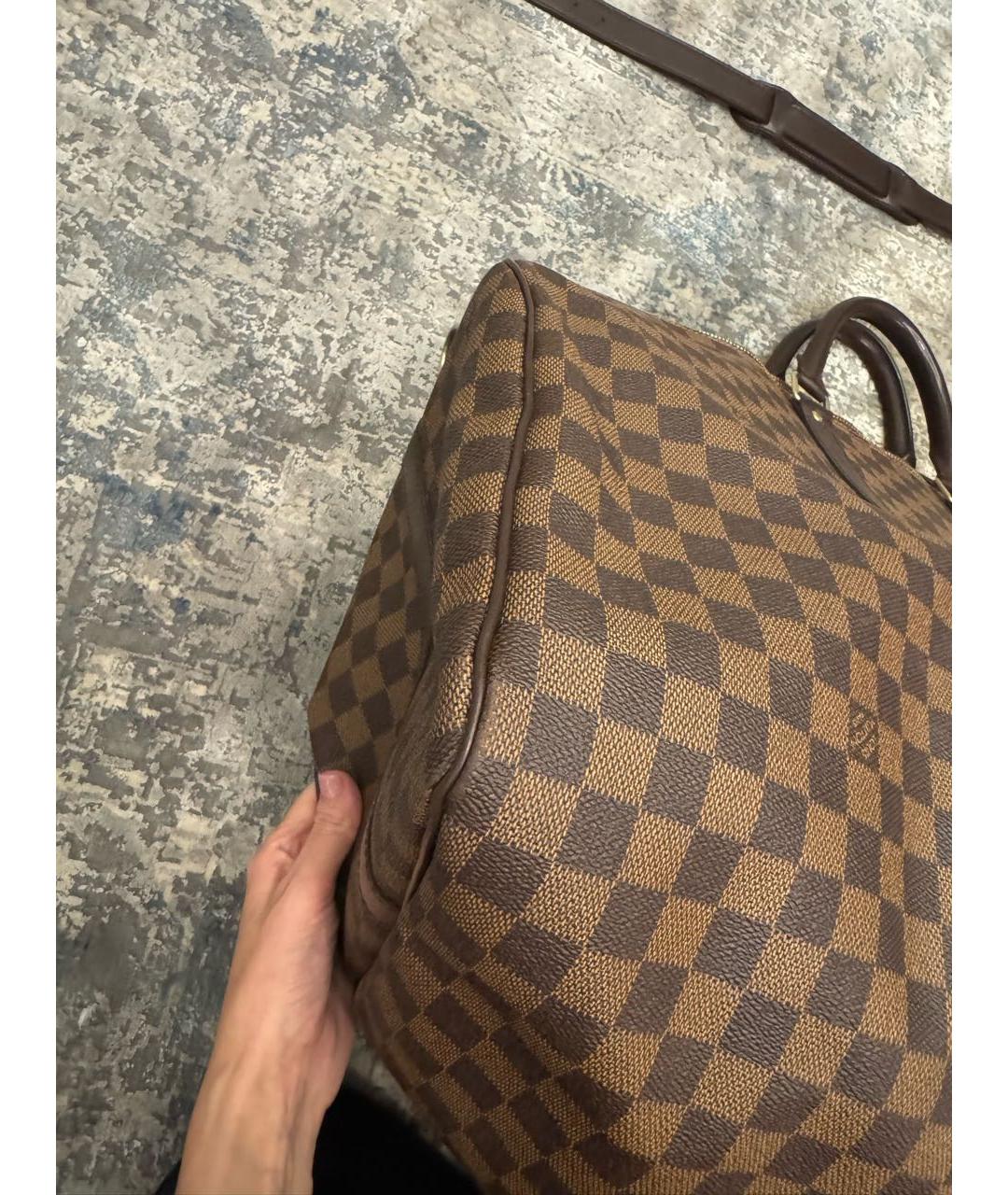 LOUIS VUITTON Коричневая дорожная/спортивная сумка, фото 4