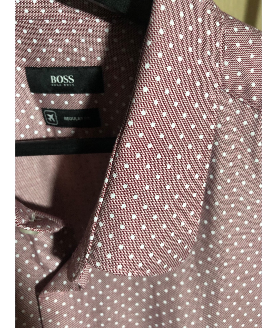 HUGO BOSS Розовая хлопковая классическая рубашка, фото 5