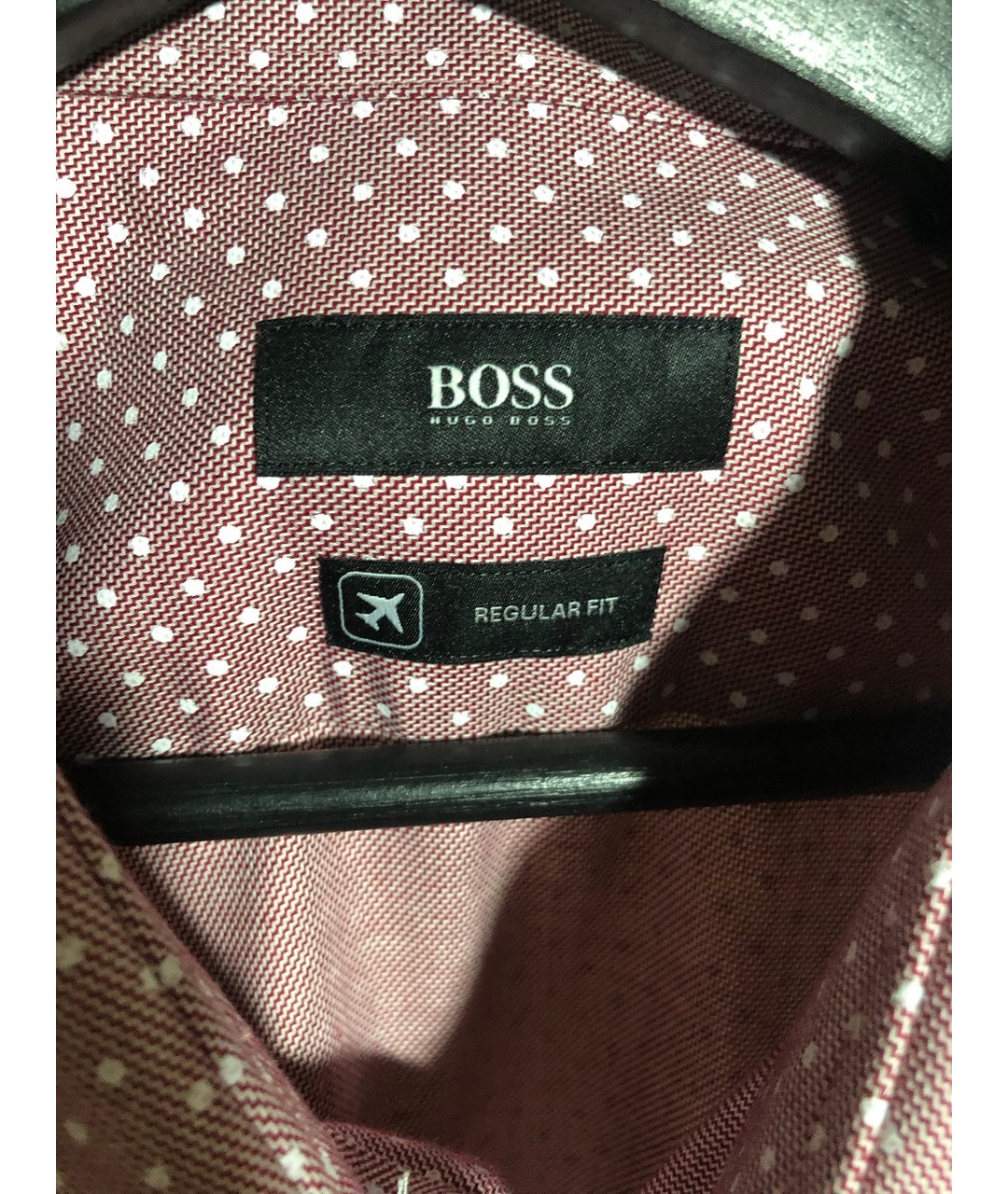 HUGO BOSS Розовая хлопковая классическая рубашка, фото 3