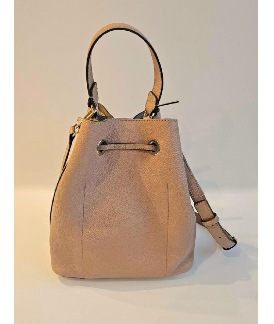 FURLA Бежевая кожаная сумка через плечо, фото 3