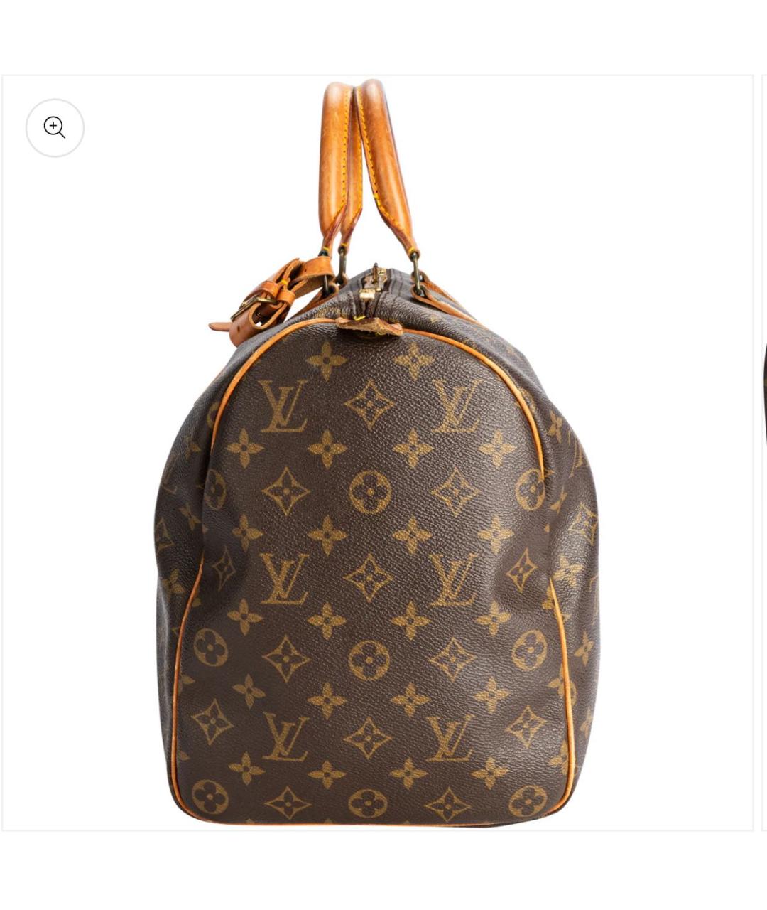 LOUIS VUITTON Коричневая кожаная дорожная/спортивная сумка, фото 5