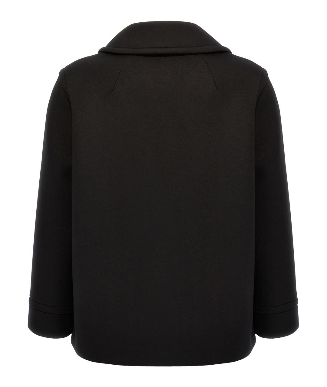 'S MAX MARA Черное вискозное пальто, фото 2