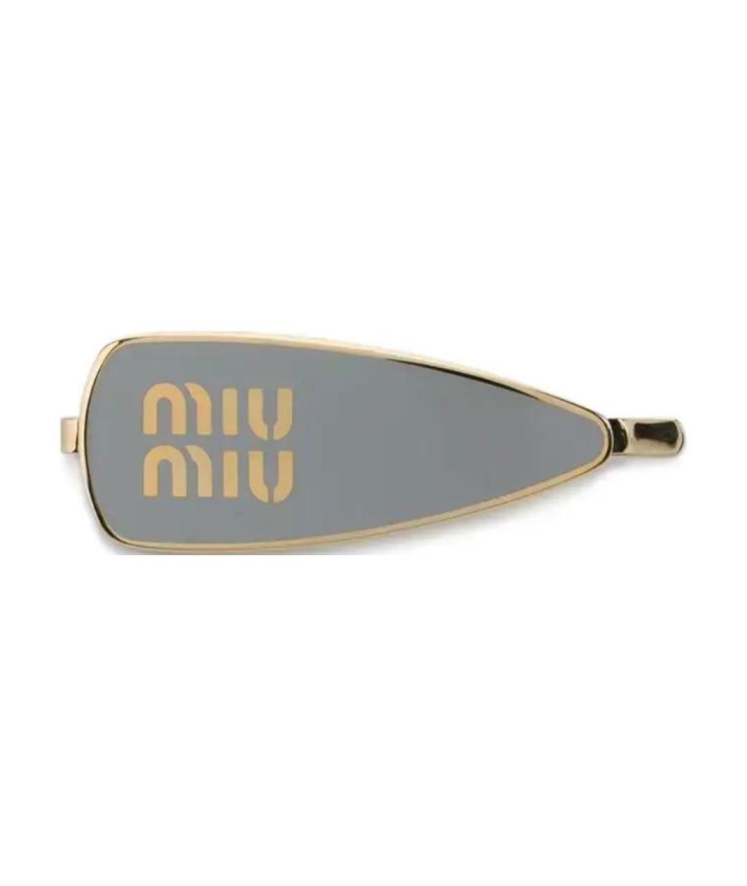 MIU MIU Серая заколка, фото 1
