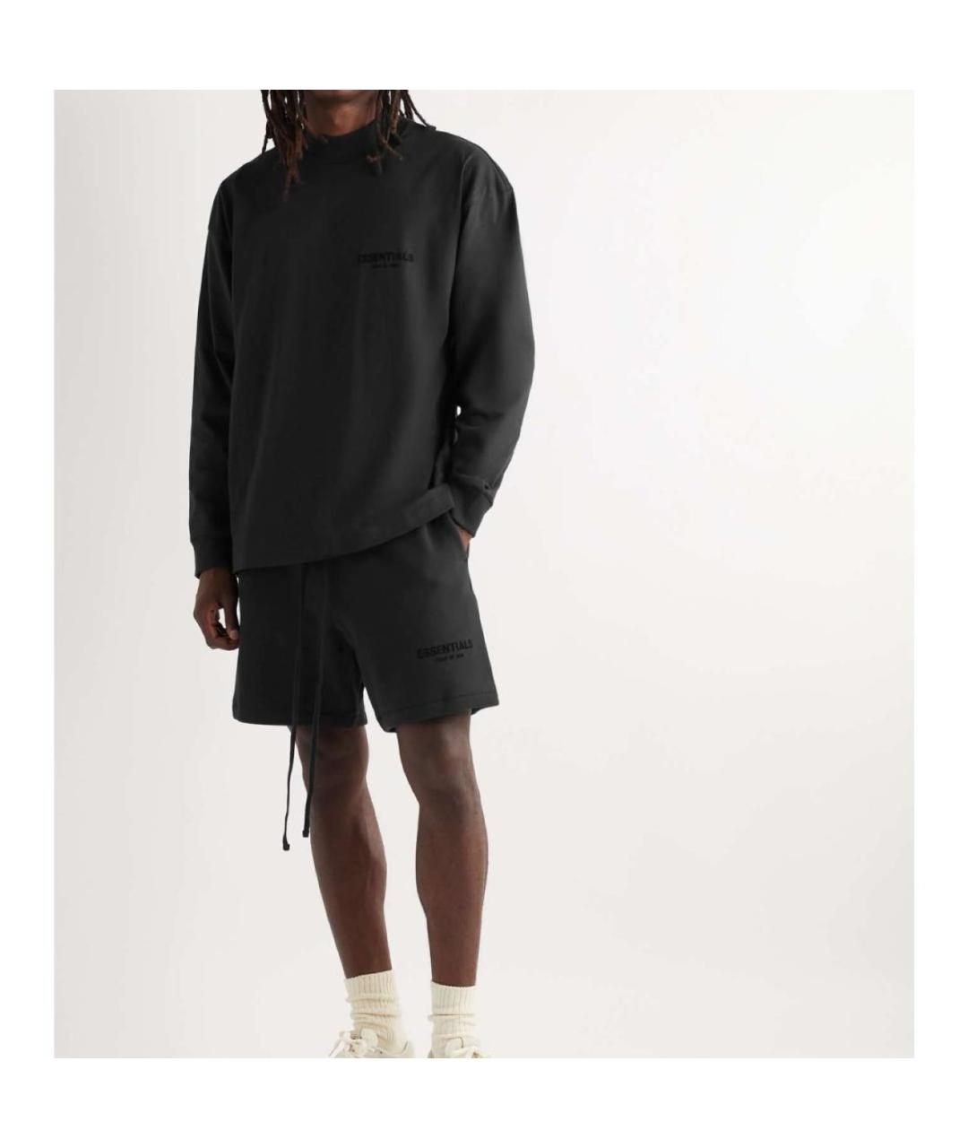 FEAR OF GOD ESSENTIALS Черные хлопковые шорты, фото 2