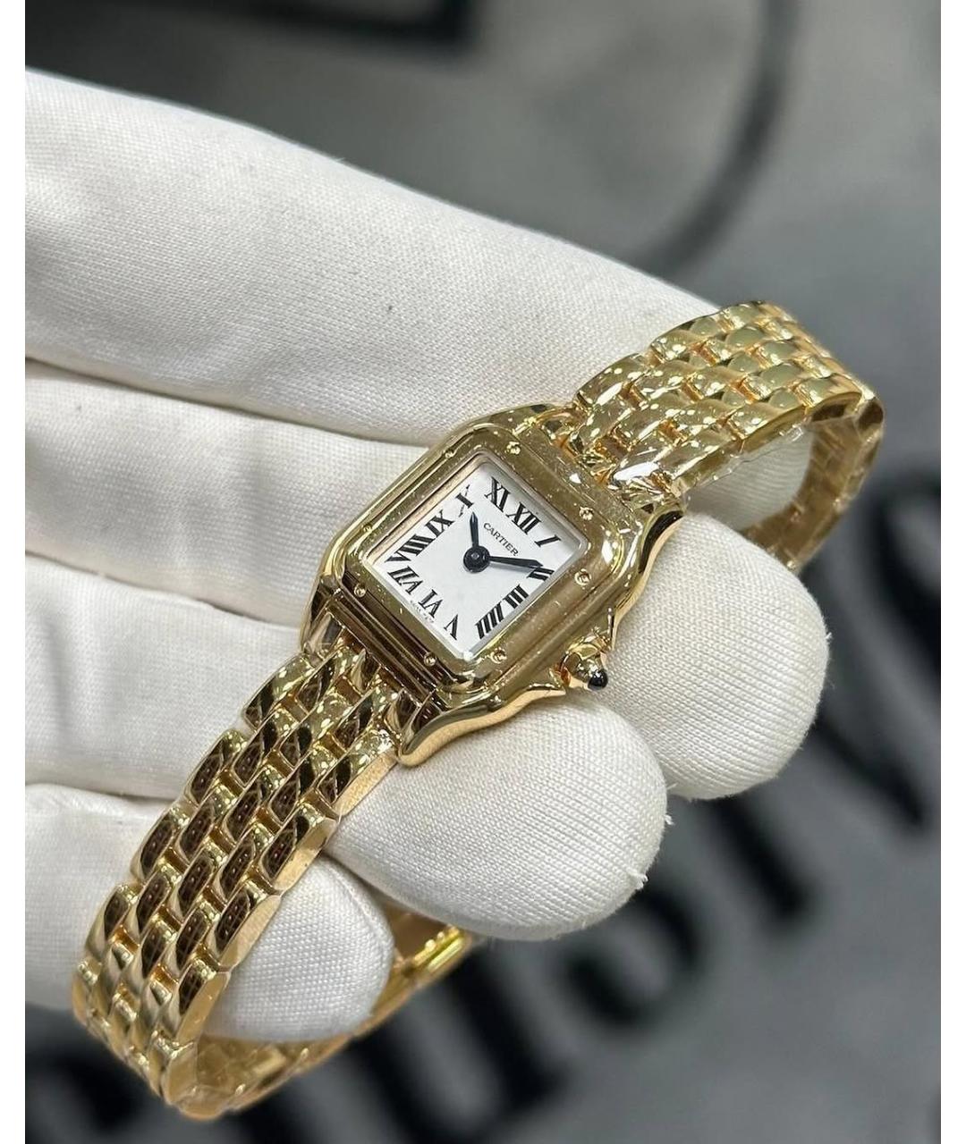 CARTIER Золотые часы из желтого золота, фото 3