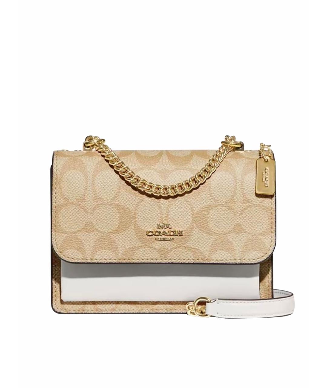 COACH Бежевая сумка через плечо, фото 1