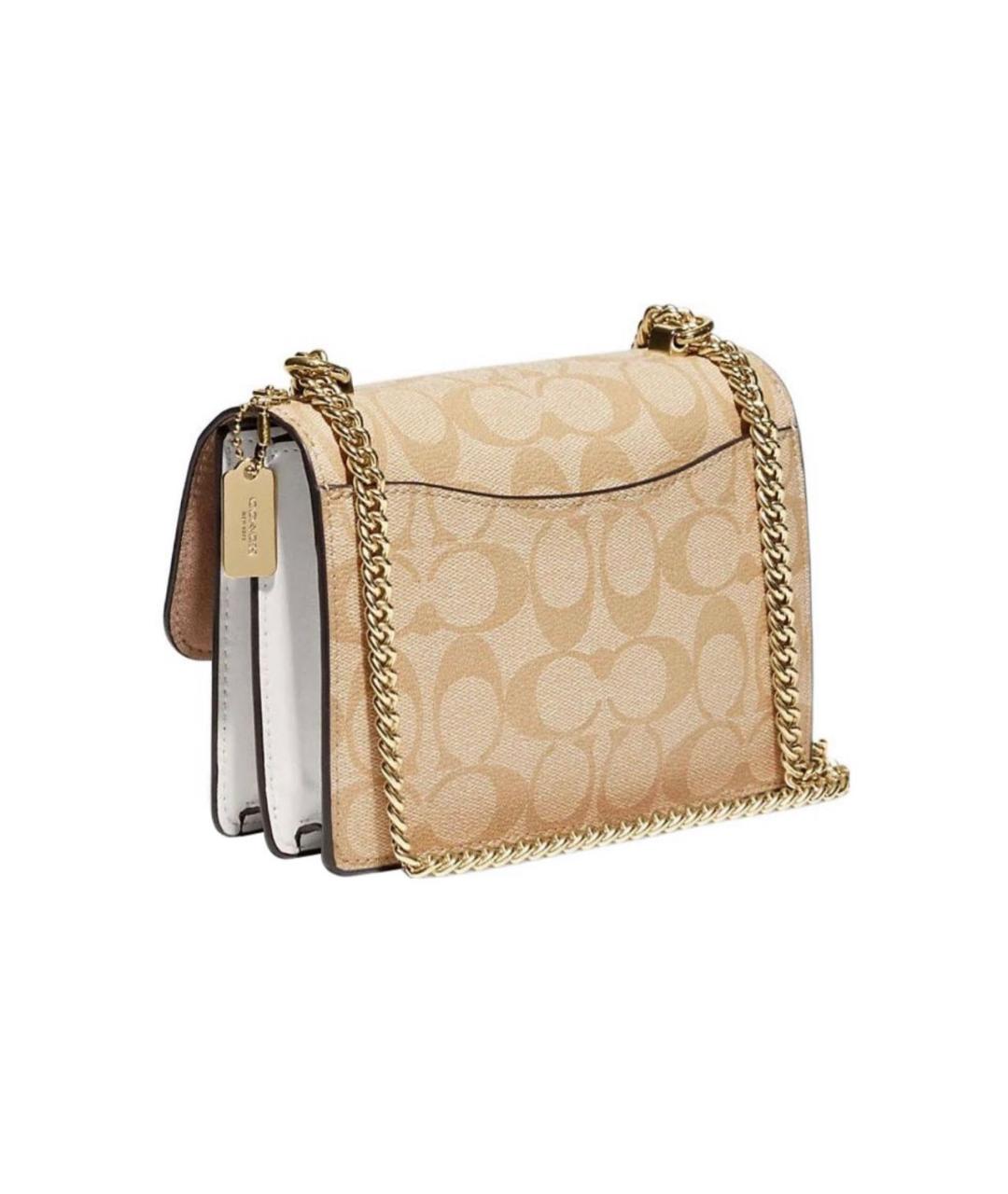 COACH Бежевая сумка через плечо, фото 2