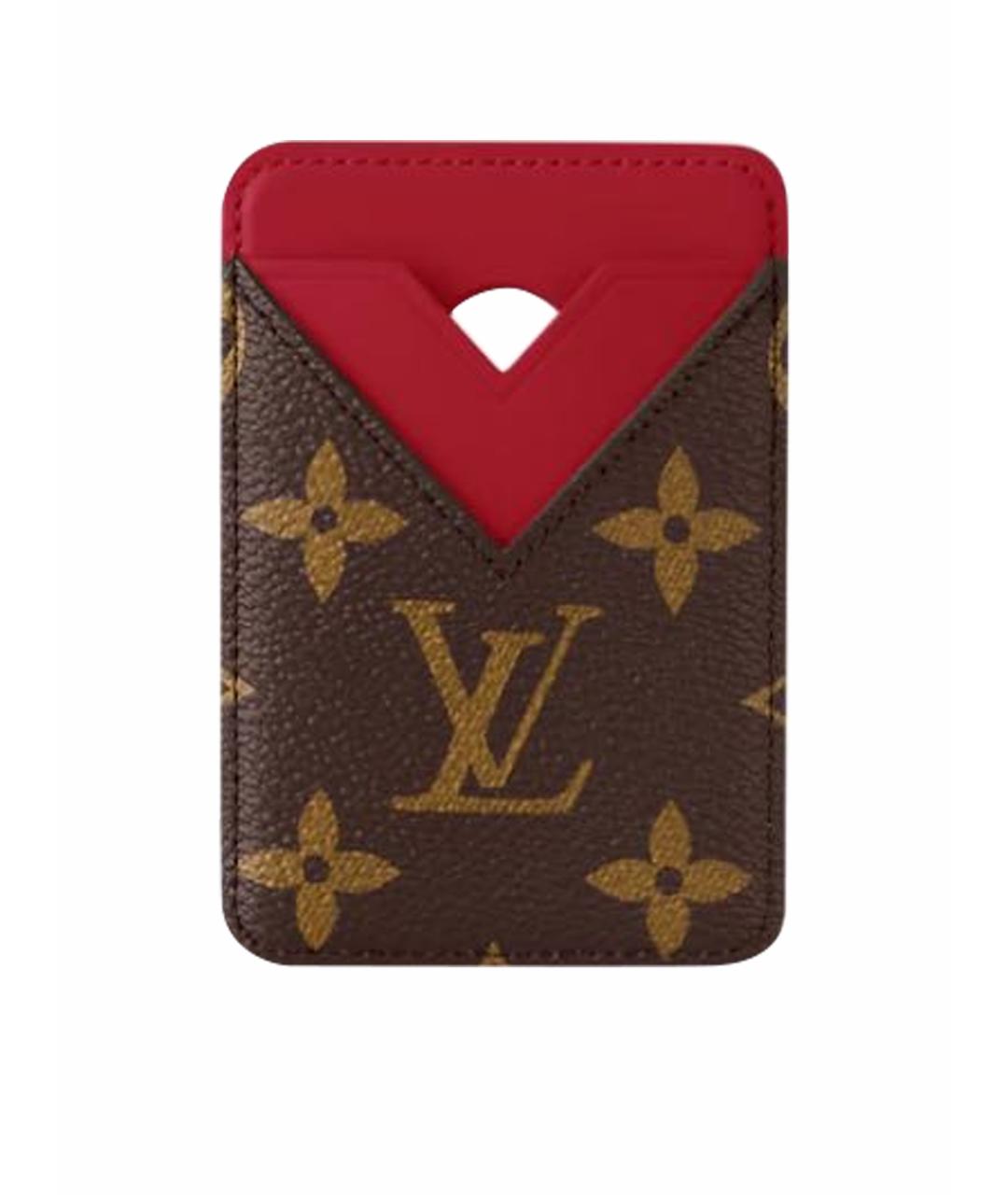 LOUIS VUITTON Коричневый кардхолдер, фото 1