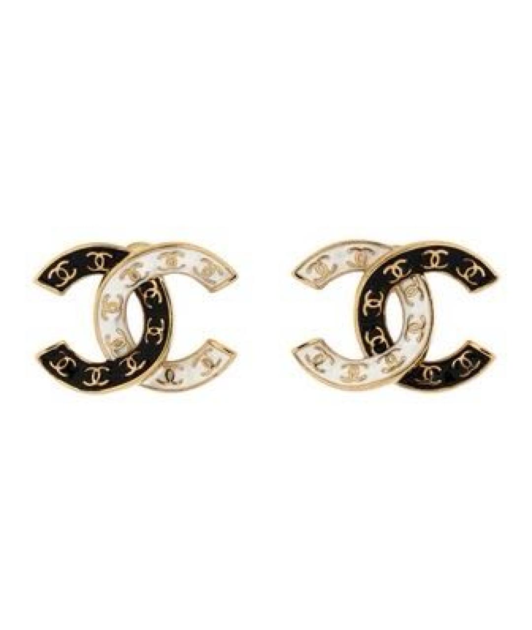 CHANEL Черные серьги, фото 3