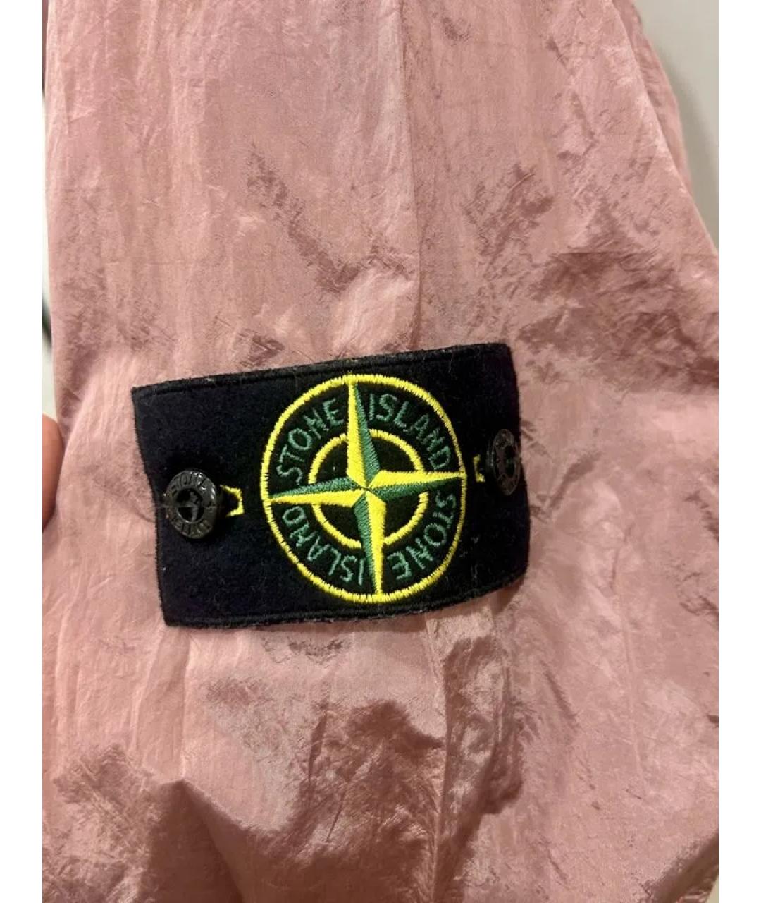 STONE ISLAND Розовая полиамидовая куртка, фото 3