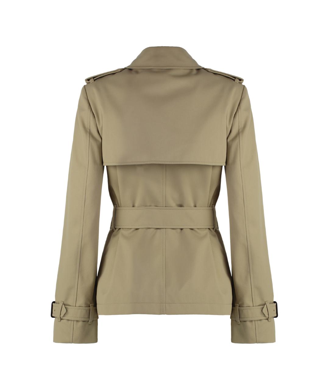 BURBERRY Бежевое полиэстеровое пальто, фото 2