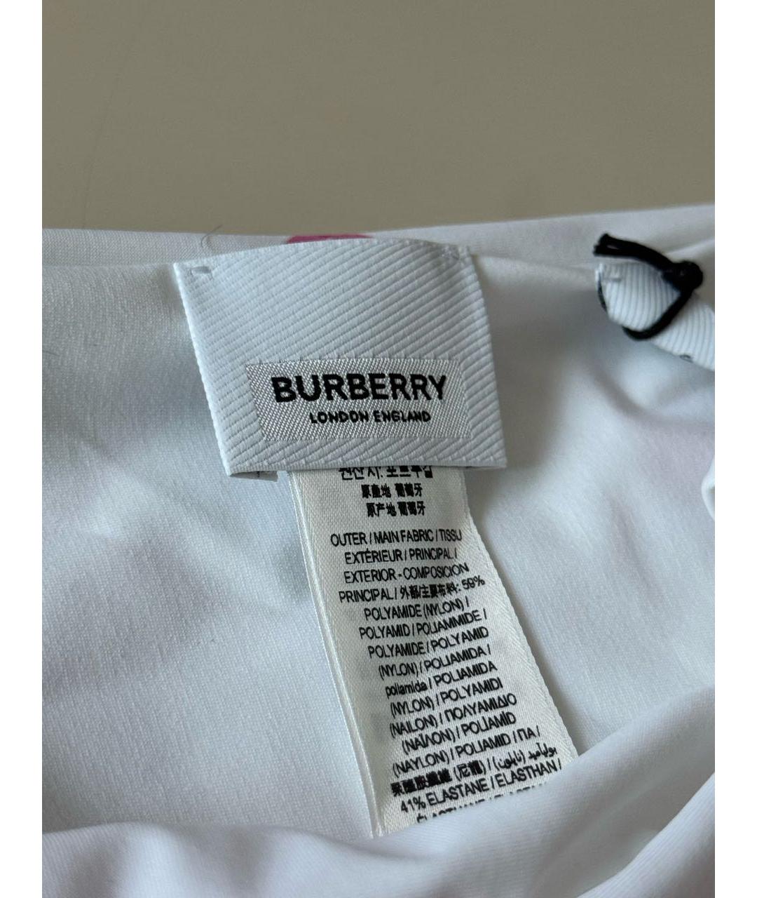 BURBERRY Белый синтетический купальник, фото 8