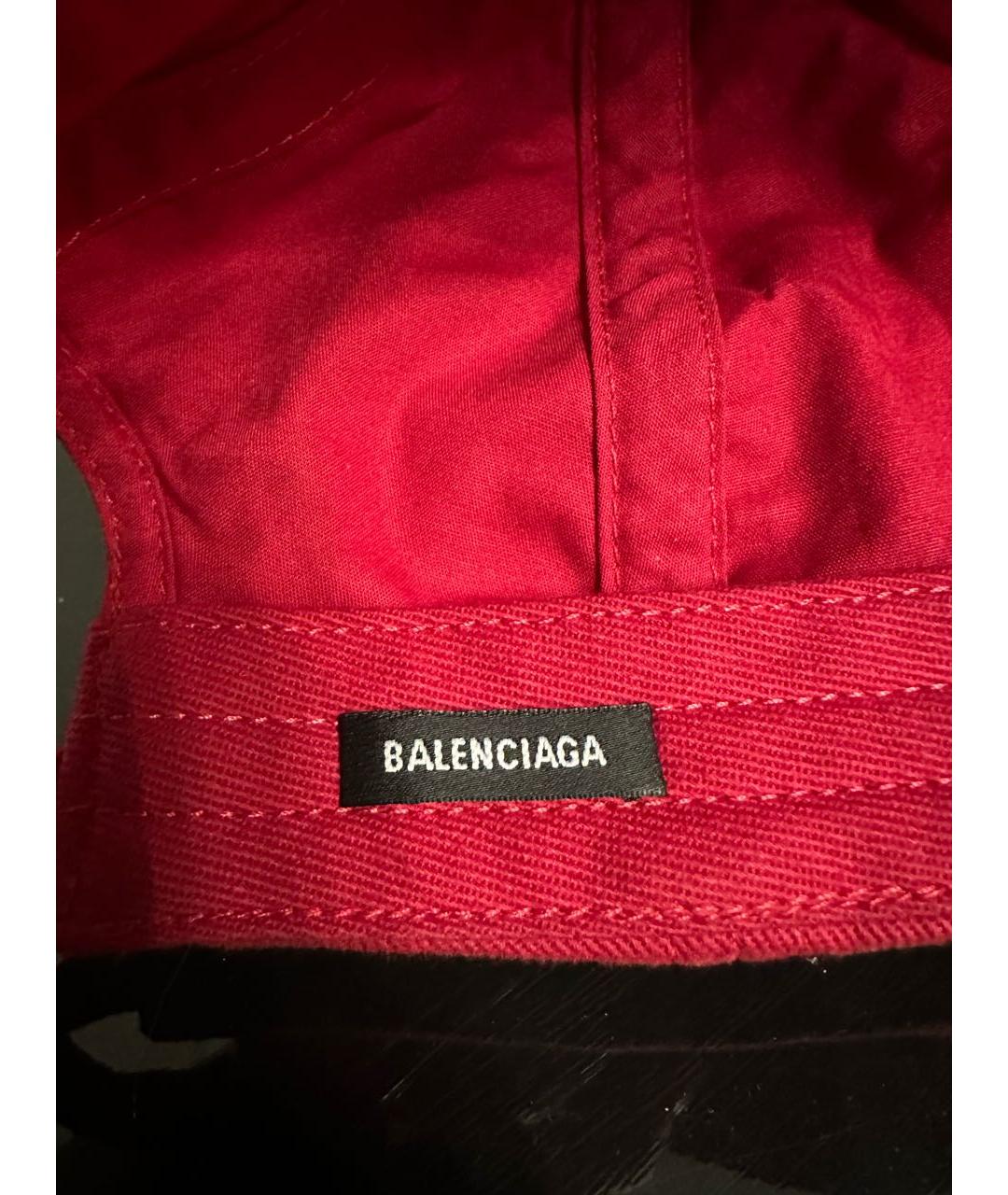 BALENCIAGA Красная хлопковая кепка/бейсболка, фото 4