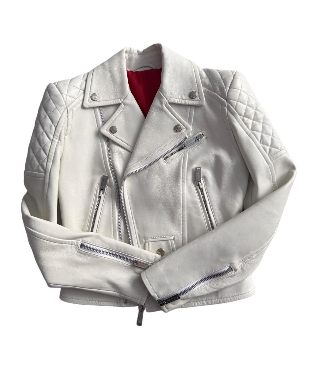 DSQUARED2 Белая кожаная куртка, фото 6
