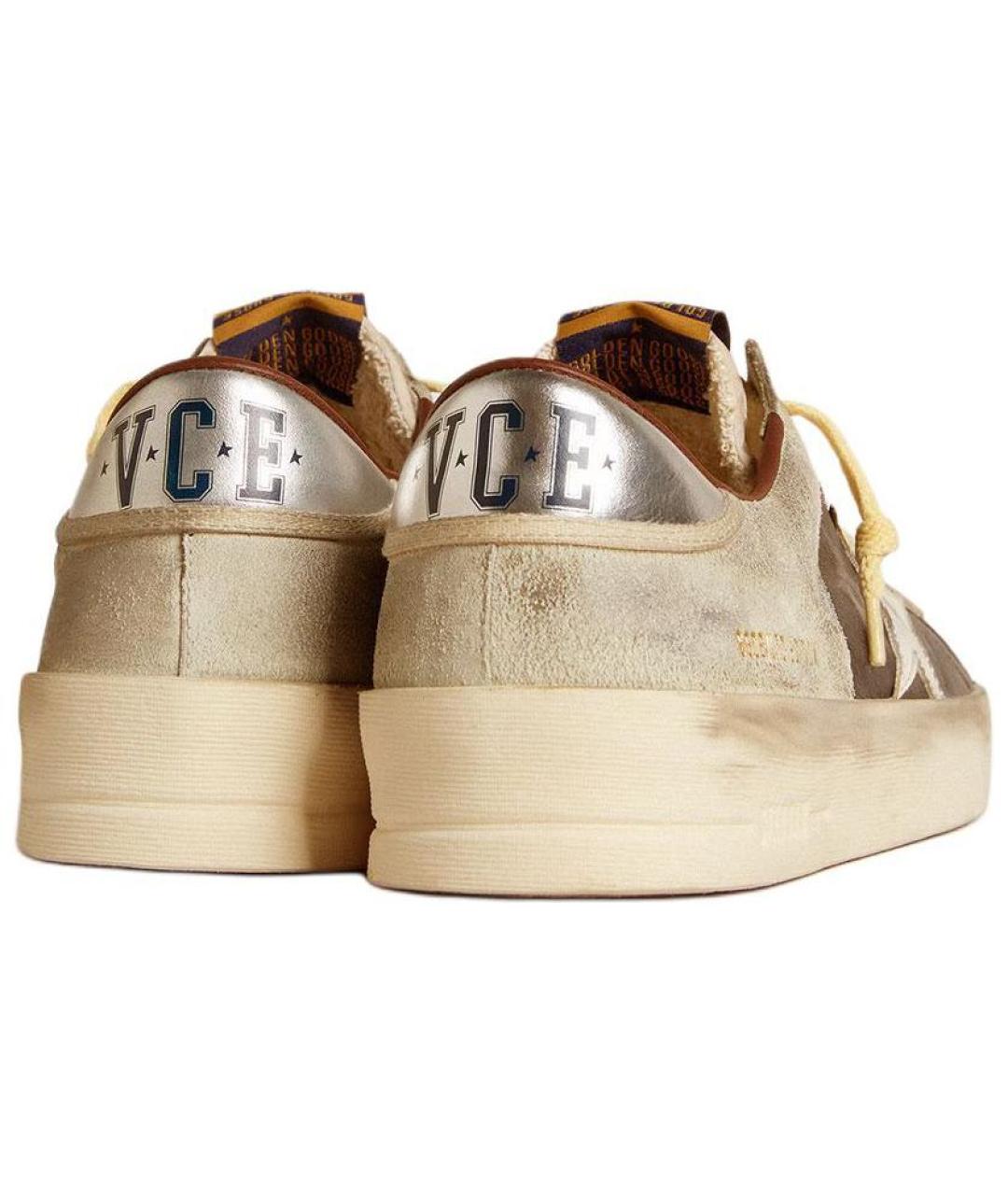 GOLDEN GOOSE DELUXE BRAND Бежевые низкие кроссовки / кеды, фото 4