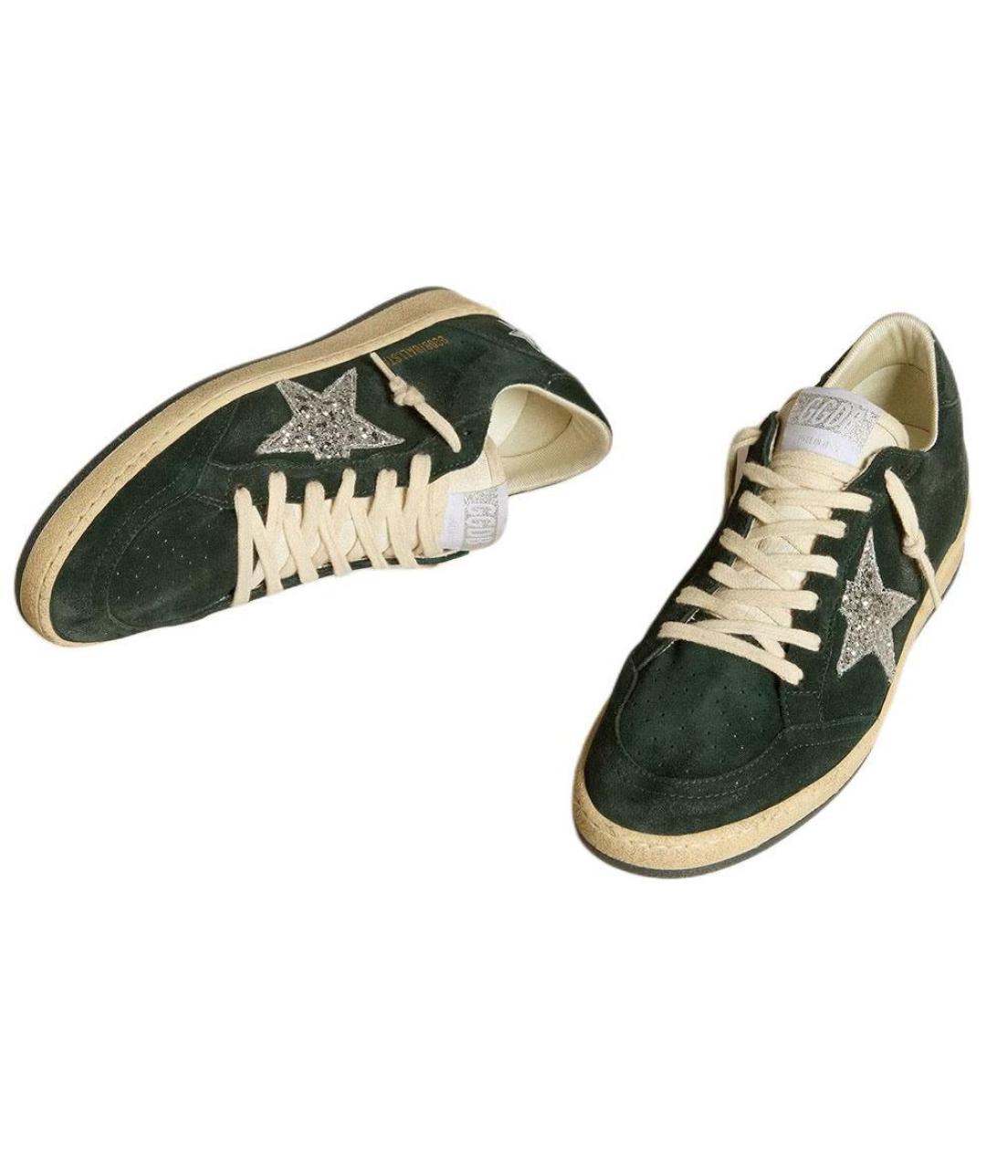 GOLDEN GOOSE DELUXE BRAND Зеленые кеды, фото 2