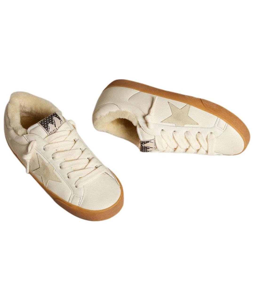 GOLDEN GOOSE DELUXE BRAND Бежевые кеды, фото 4
