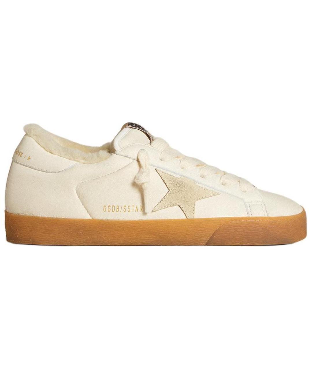 GOLDEN GOOSE DELUXE BRAND Бежевые кеды, фото 1