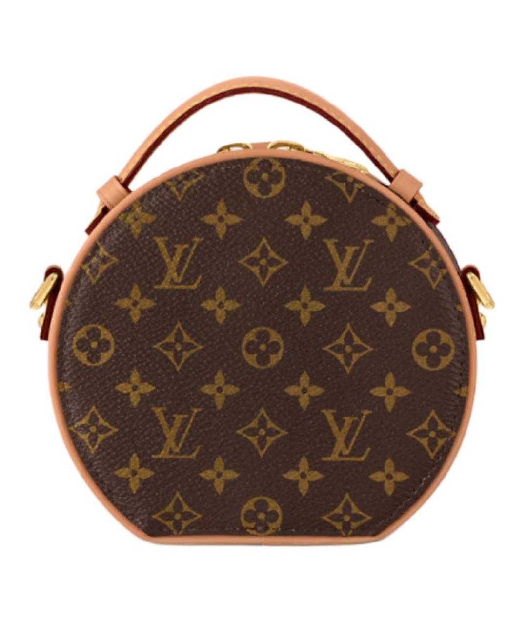 LOUIS VUITTON Коричневая кожаная сумка через плечо, фото 3