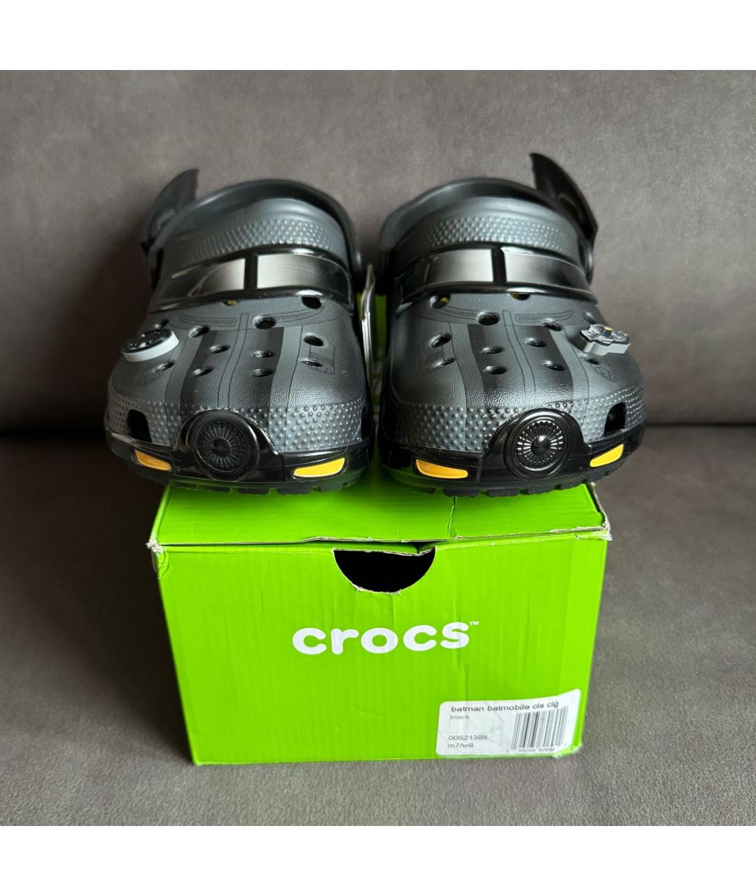 CROCS Черные резиновые сабо, фото 2