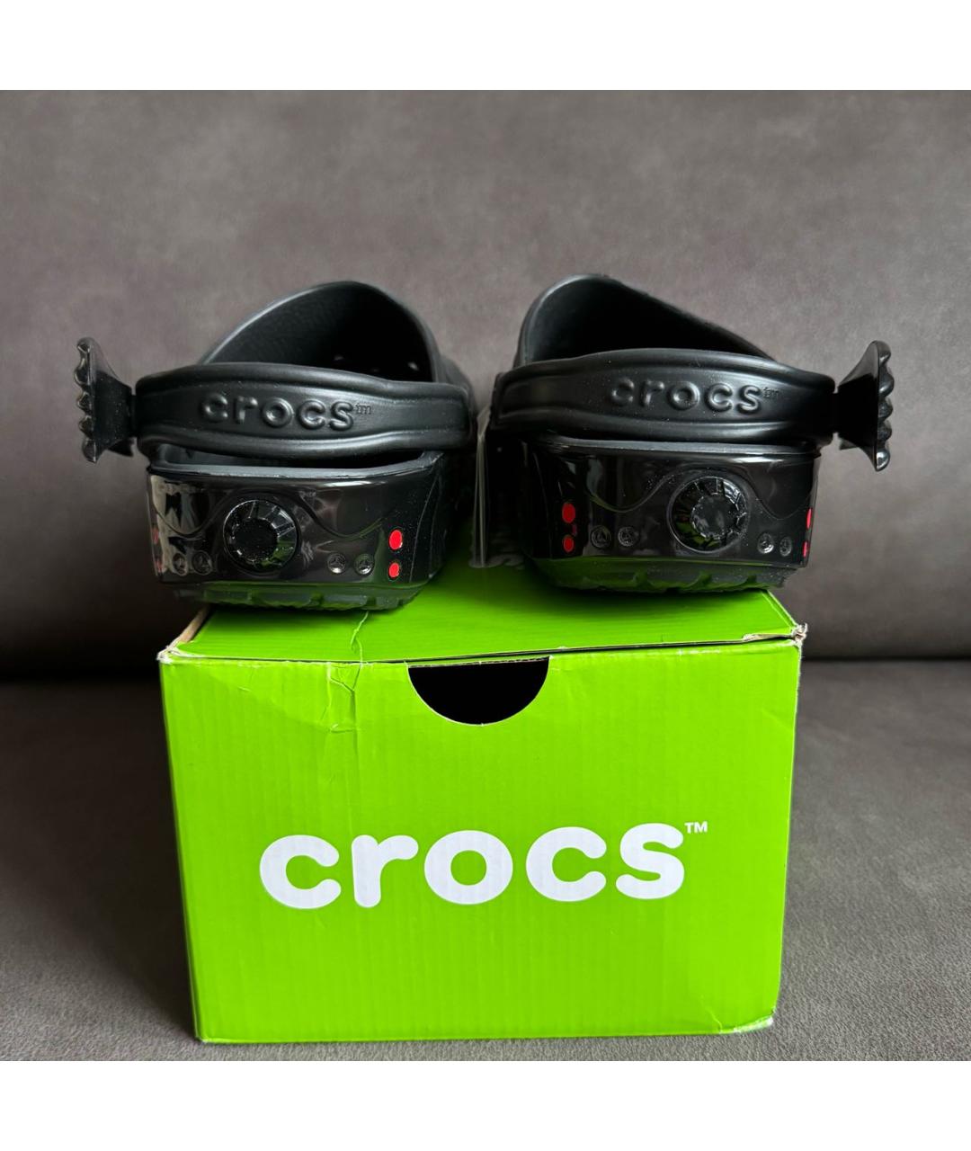 CROCS Черные резиновые сабо, фото 3