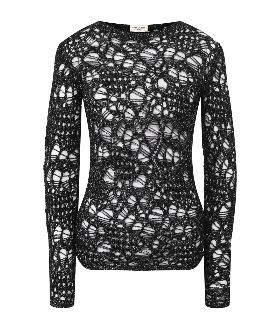 SAINT LAURENT Черный полиэстеровый джемпер / свитер, фото 1