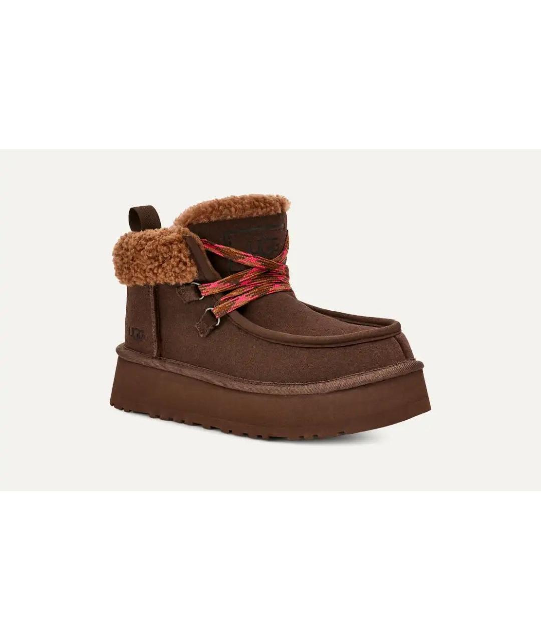 UGG AUSTRALIA Коричневые замшевые ботинки, фото 2