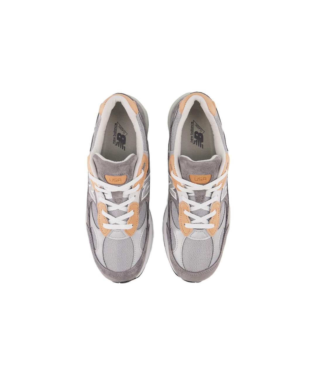 NEW BALANCE Серые низкие кроссовки / кеды, фото 4