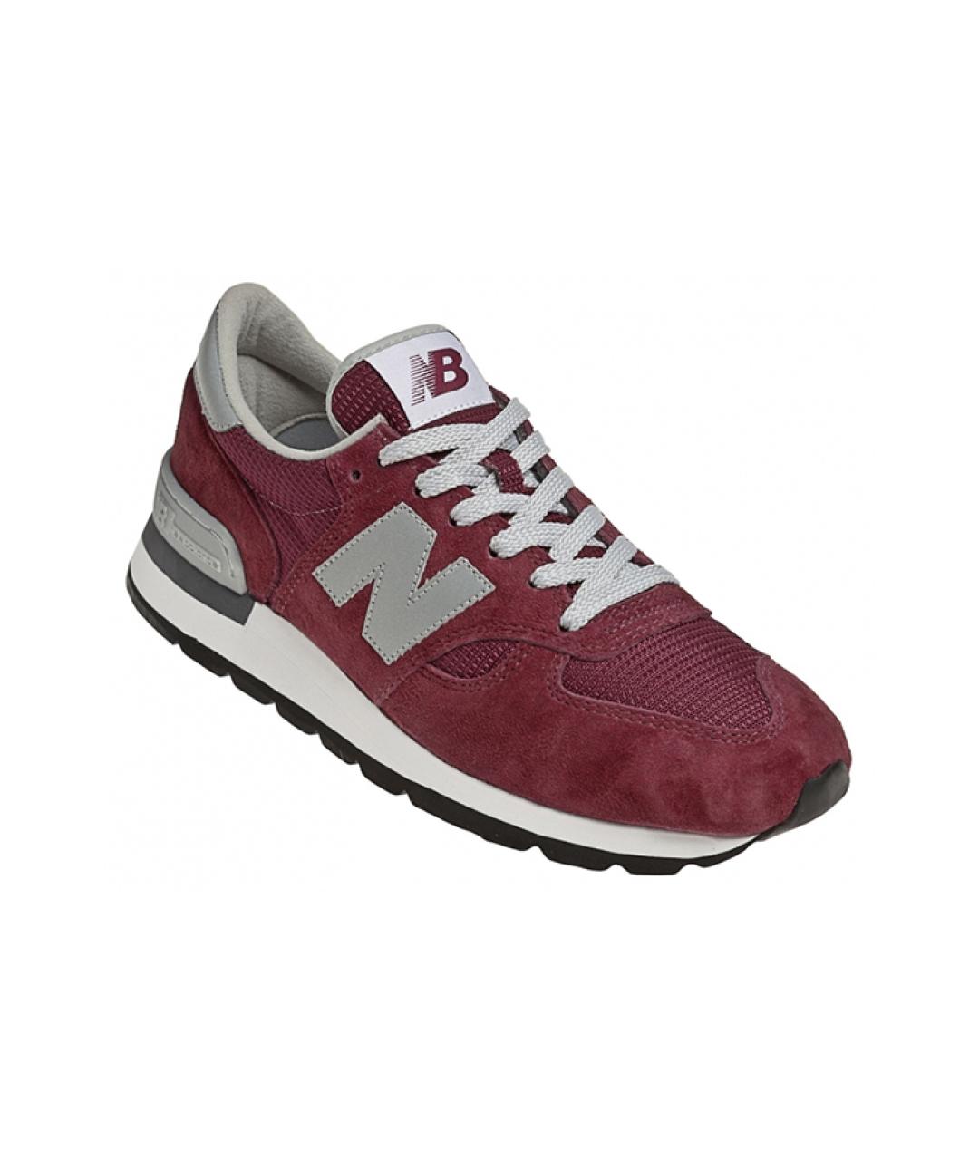 NEW BALANCE Бордовые низкие кроссовки / кеды, фото 4