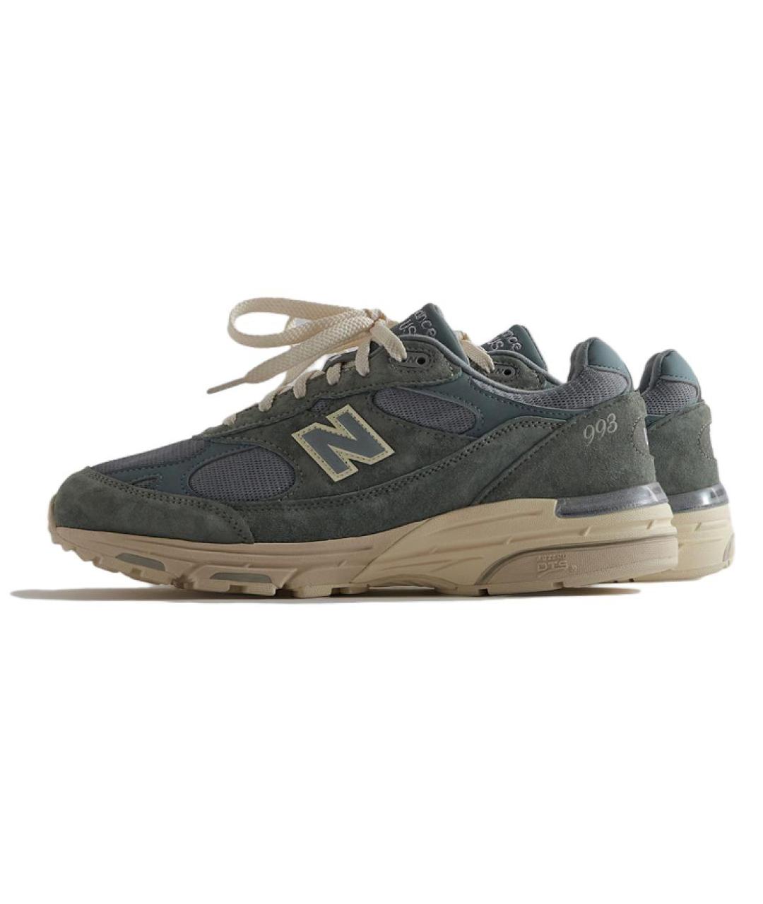 NEW BALANCE Зеленые низкие кроссовки / кеды, фото 2