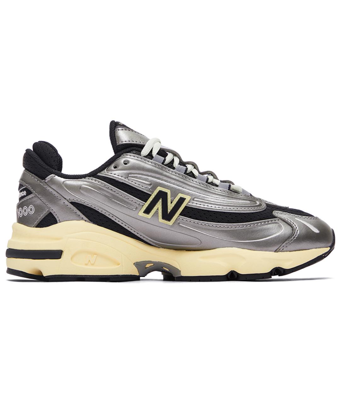 NEW BALANCE Серебряные низкие кроссовки / кеды, фото 1