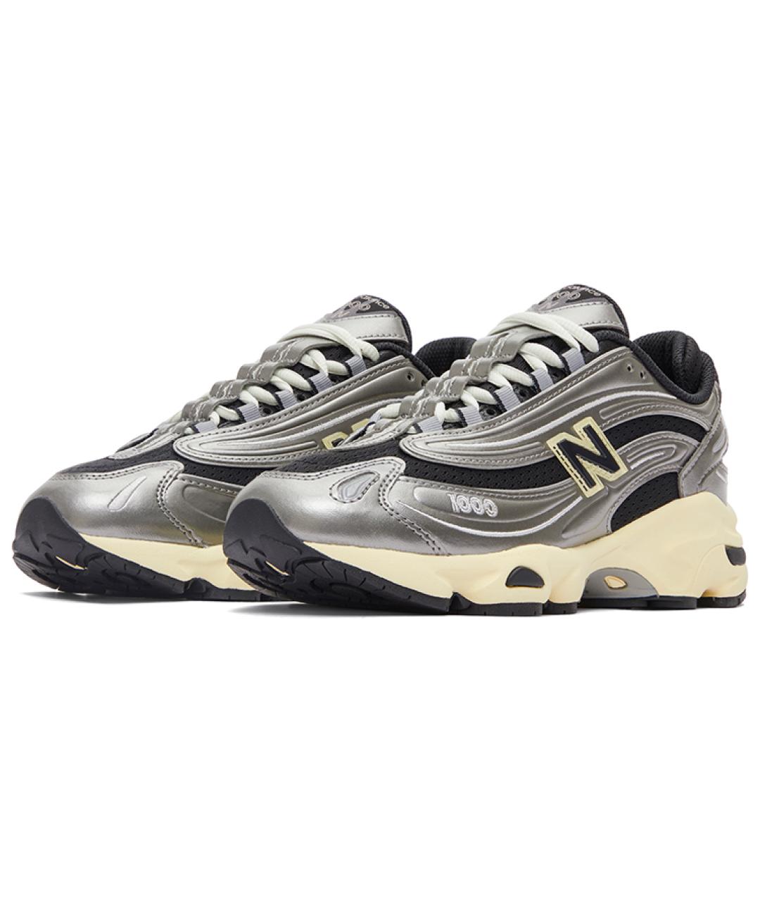 NEW BALANCE Серебряные низкие кроссовки / кеды, фото 3